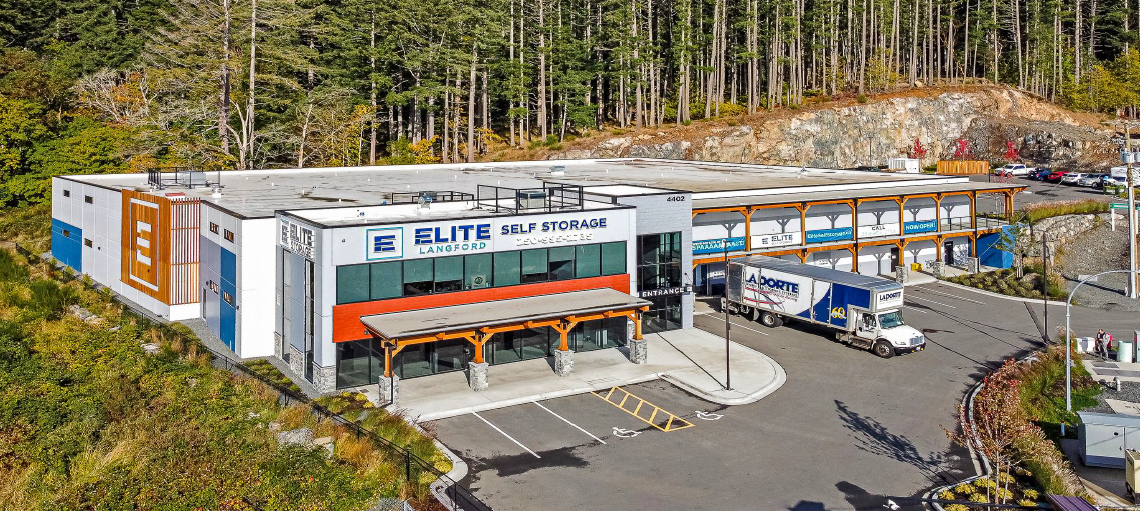 Langford Elite Storage Nicola Wealth Real Estate adds a new self-storage property on Vancouver Island to expand their Advanced Self Storage portfolio