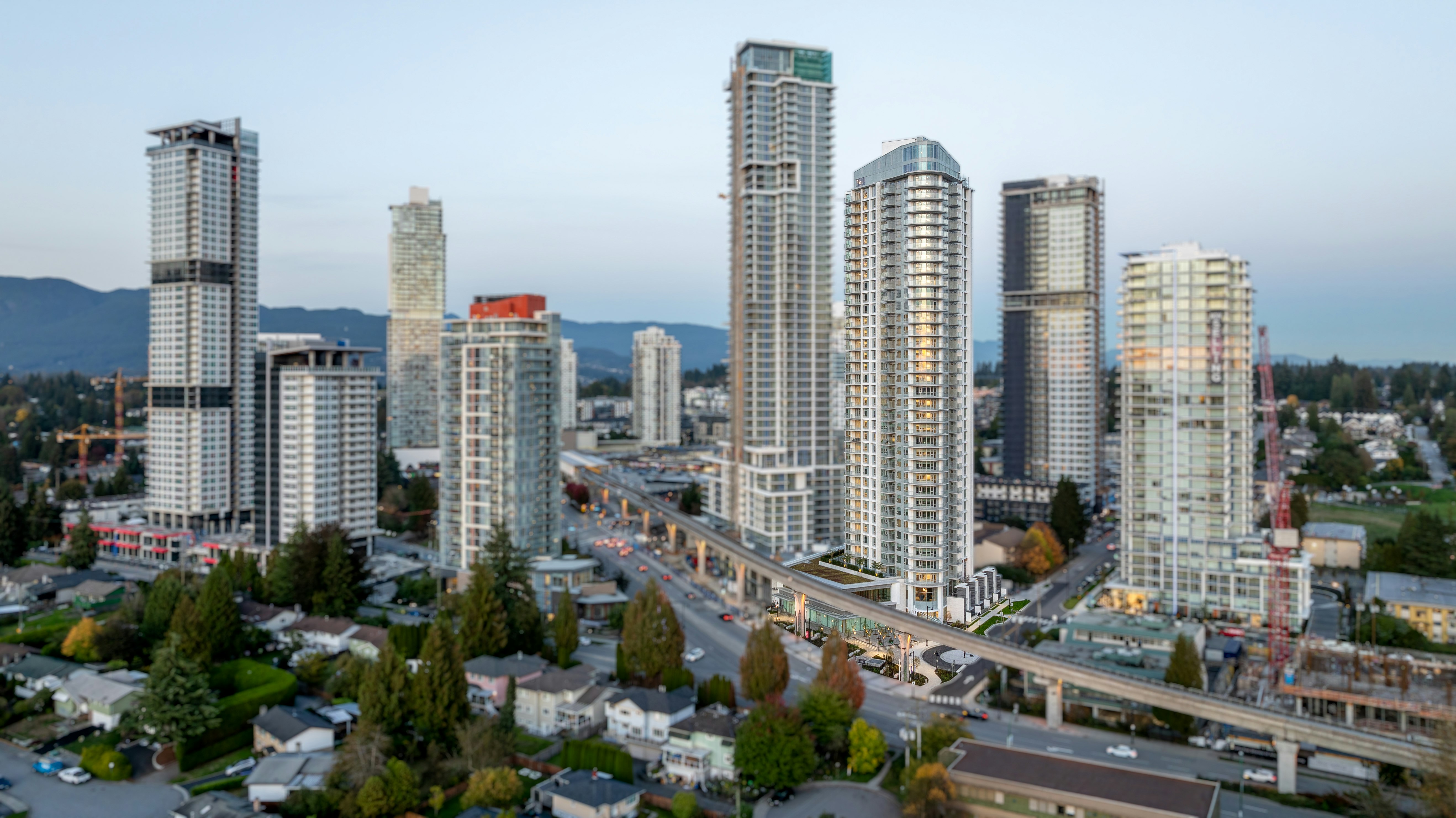 Photography by Graham Handford Done image of Meridian tower in Coquitlam, by NWRE and Townline.