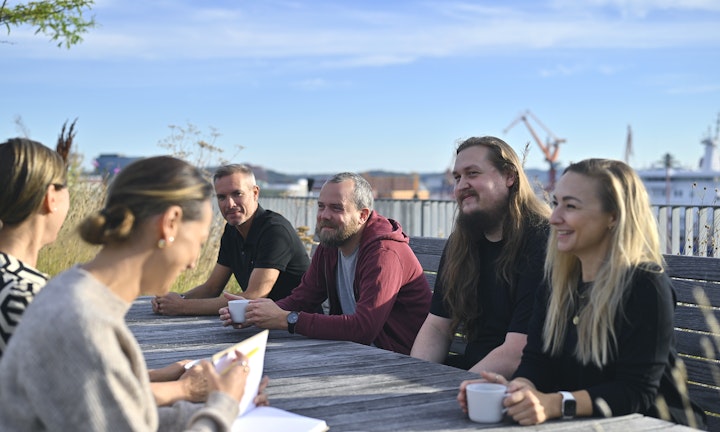 netclean employees at rooftop