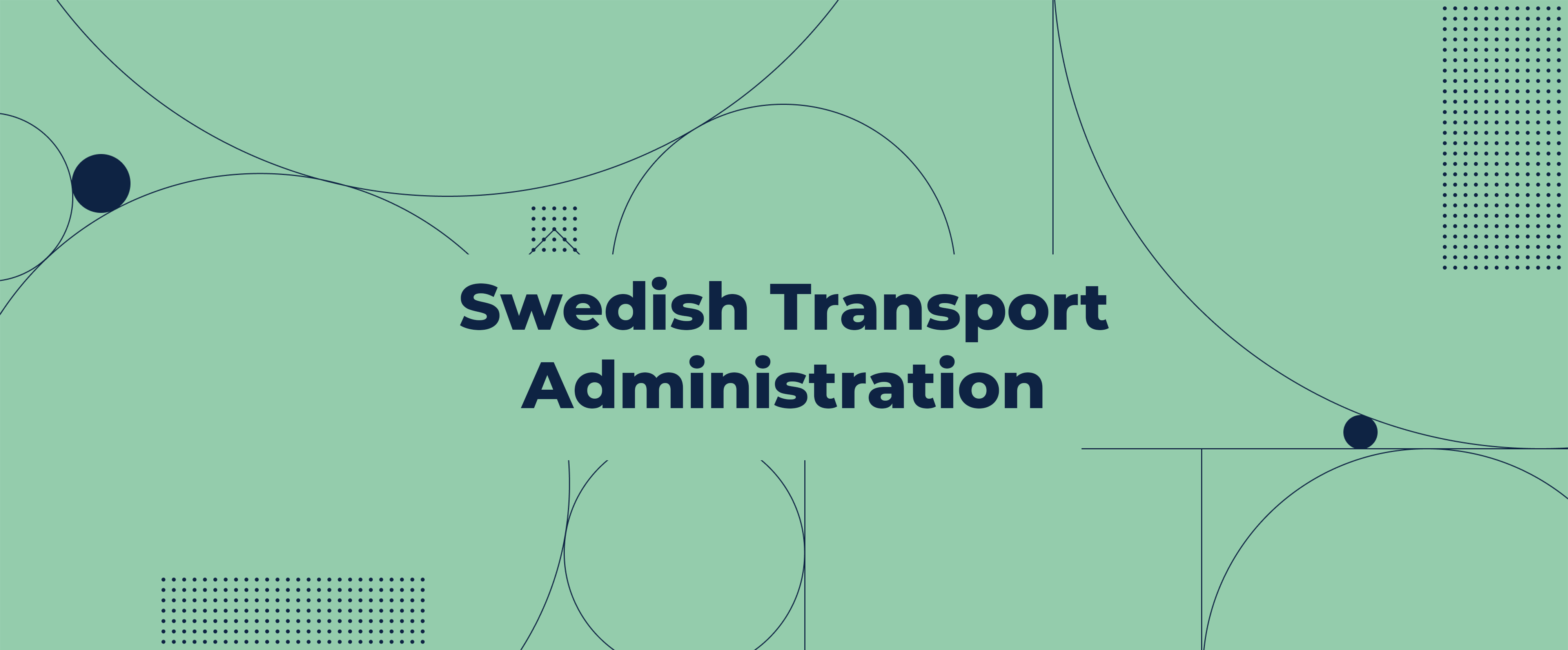 Swedish Transport Administration on green background