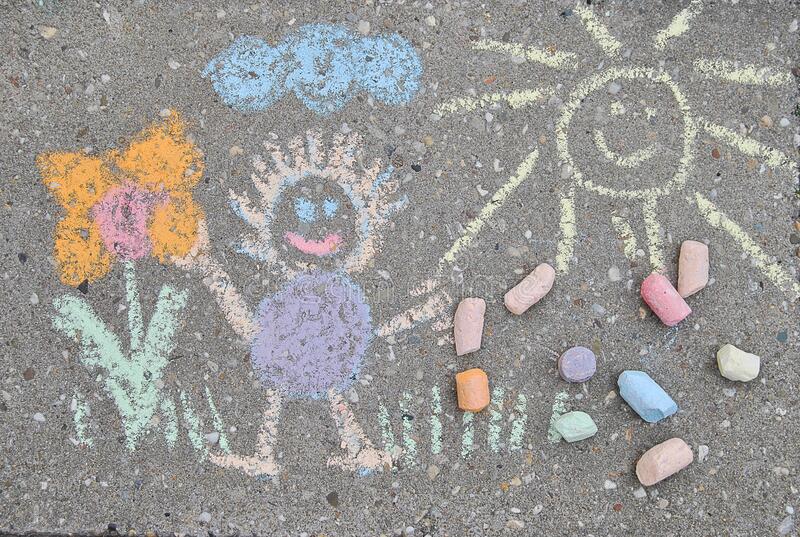Chalk drawings