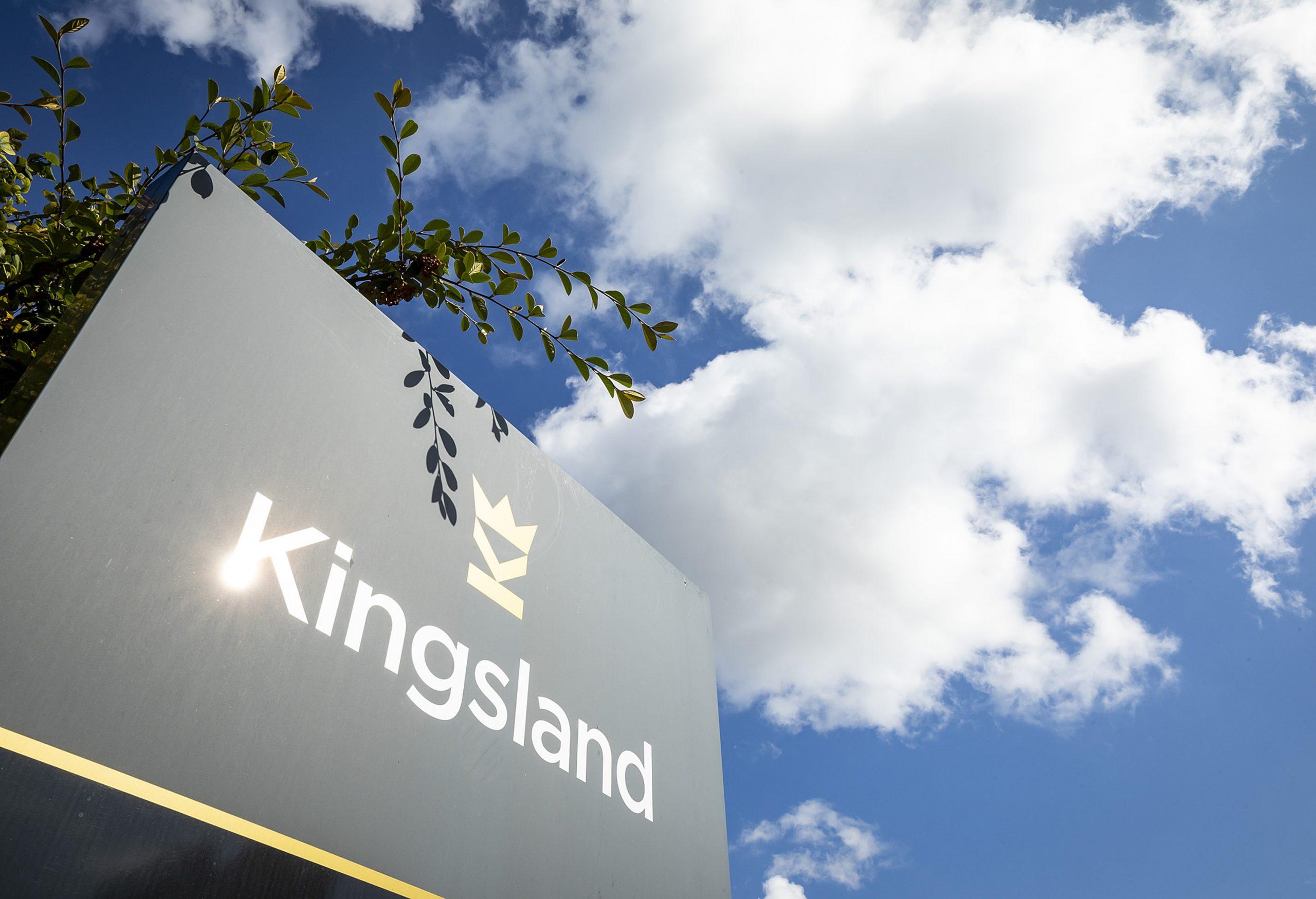 Kingsland sign infront of blue sky