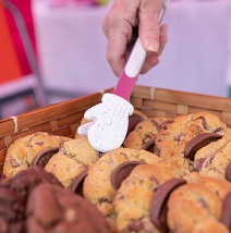 Image of cookies with chocolate in the middle
