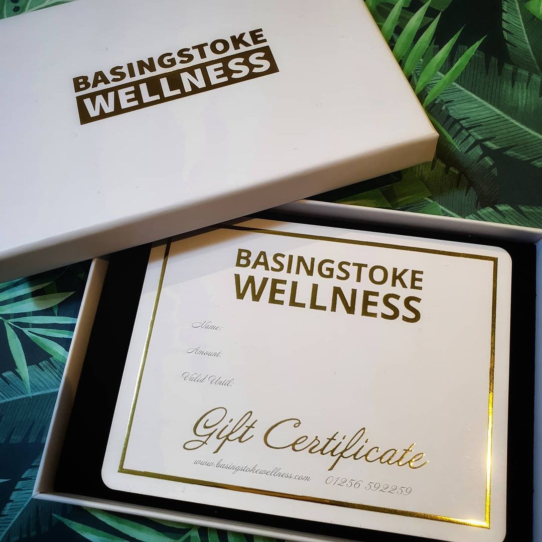 A box with a gift certificate in.