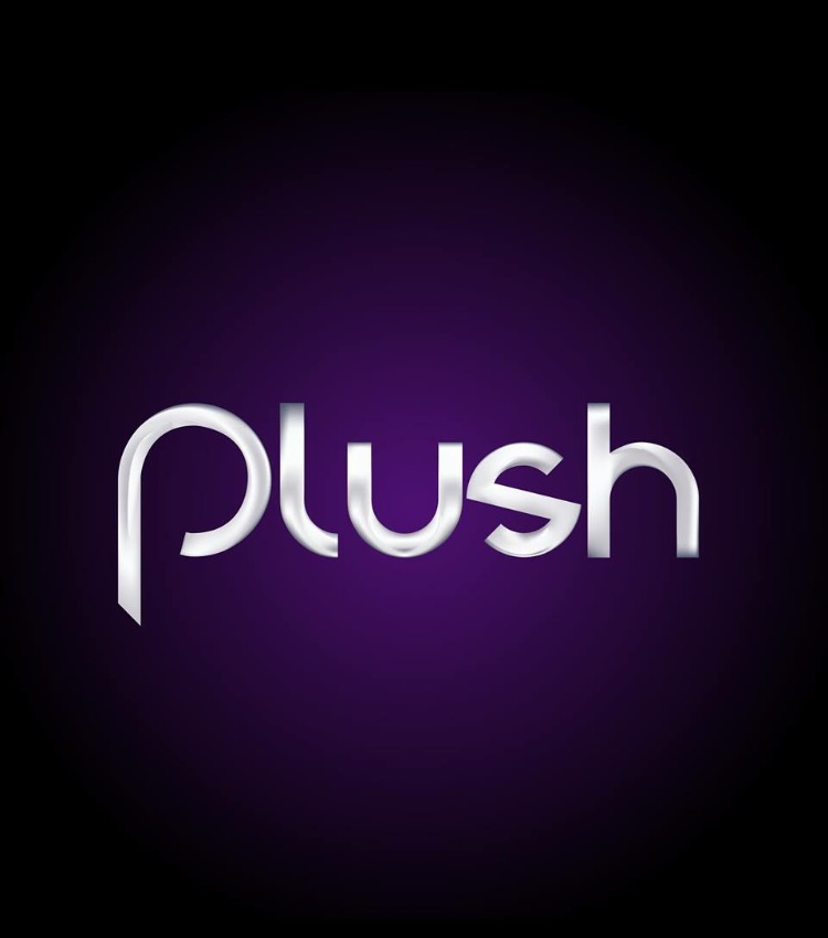 Plush in white on a purple background