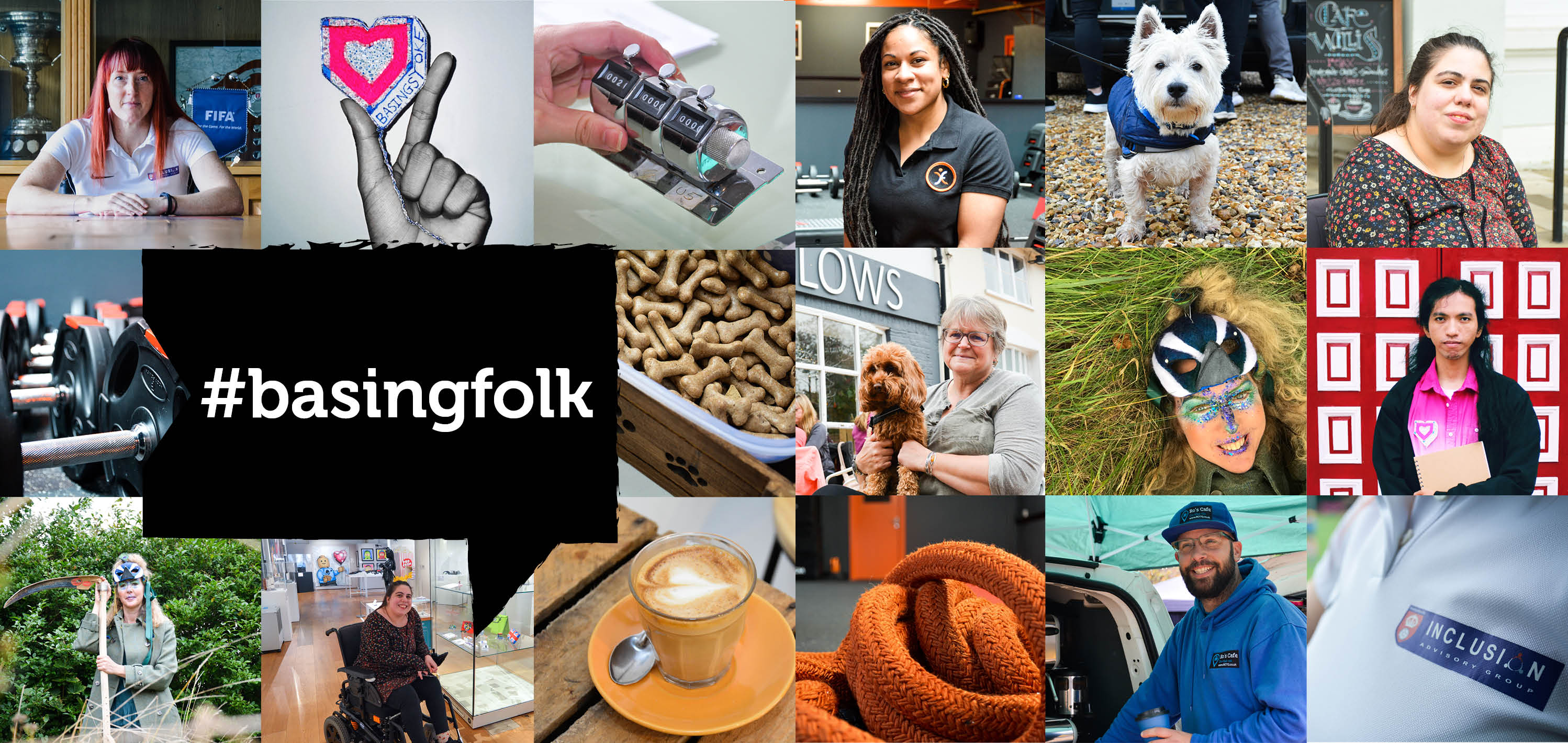 A collection of images of the people that took park in the project