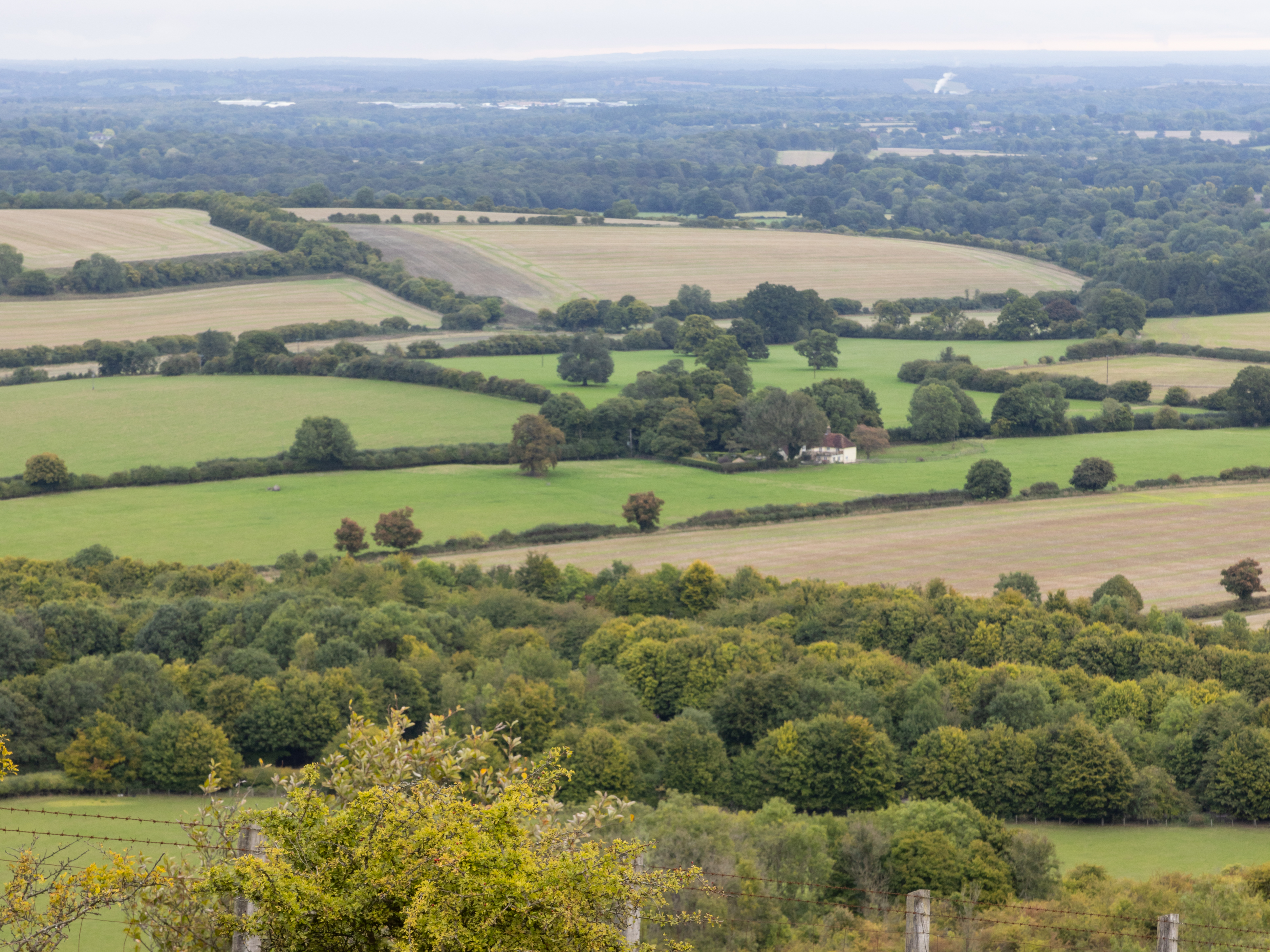 A view over the countryside