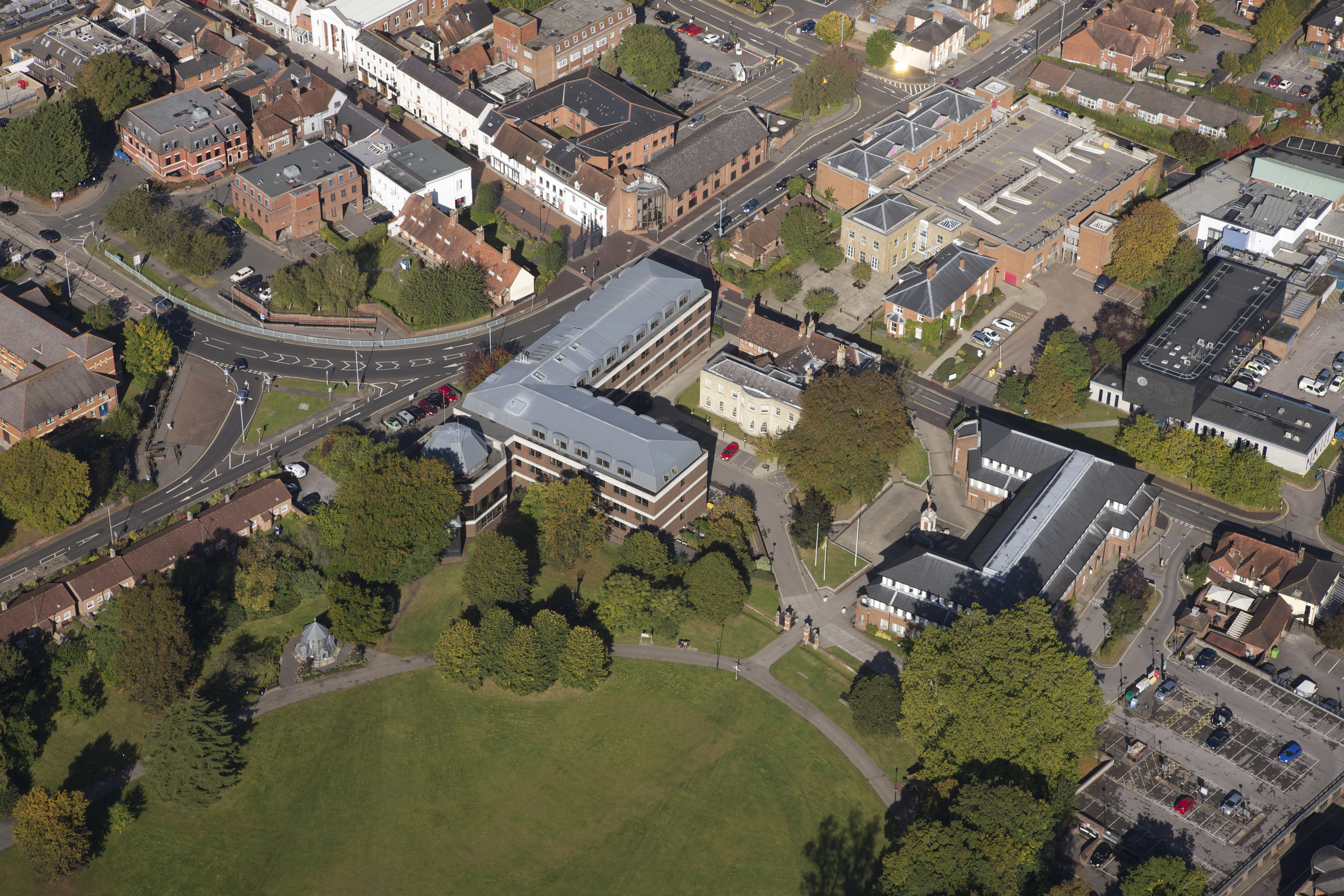 The civic campus from the air