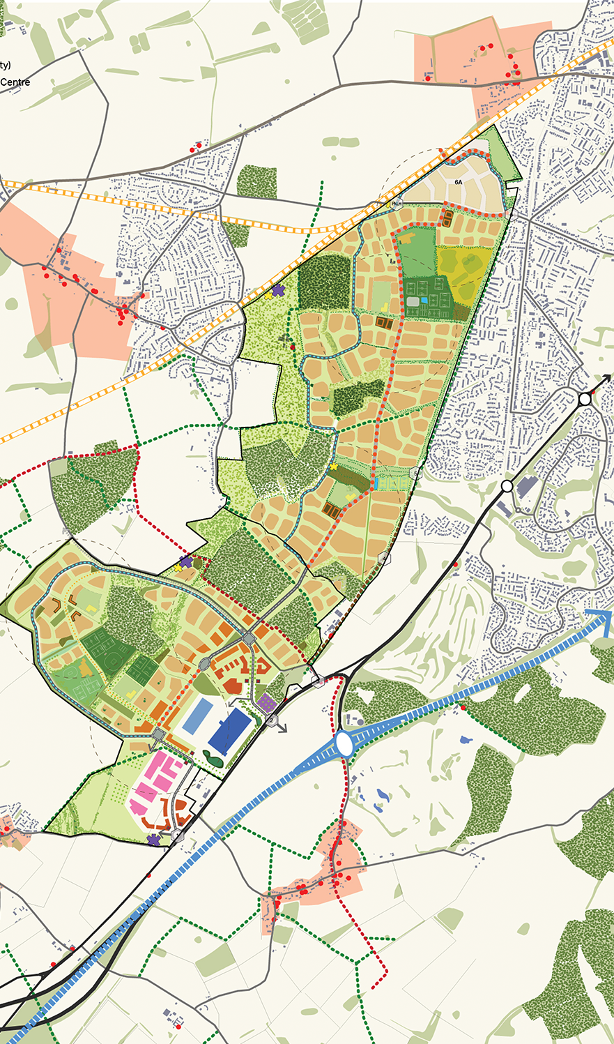 A plan of how South Manydown could look