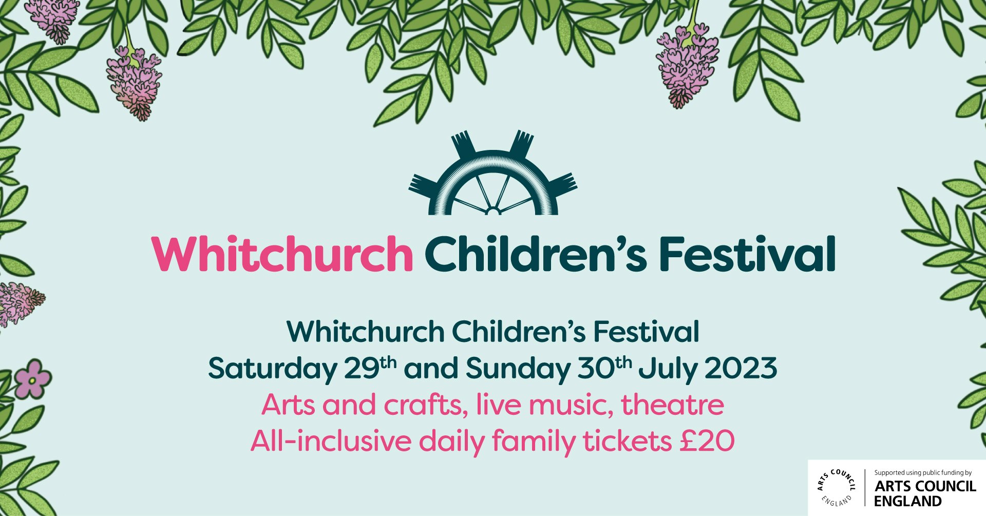 Whitchurch Children's Festival. Sat 29 and Sun 30 July