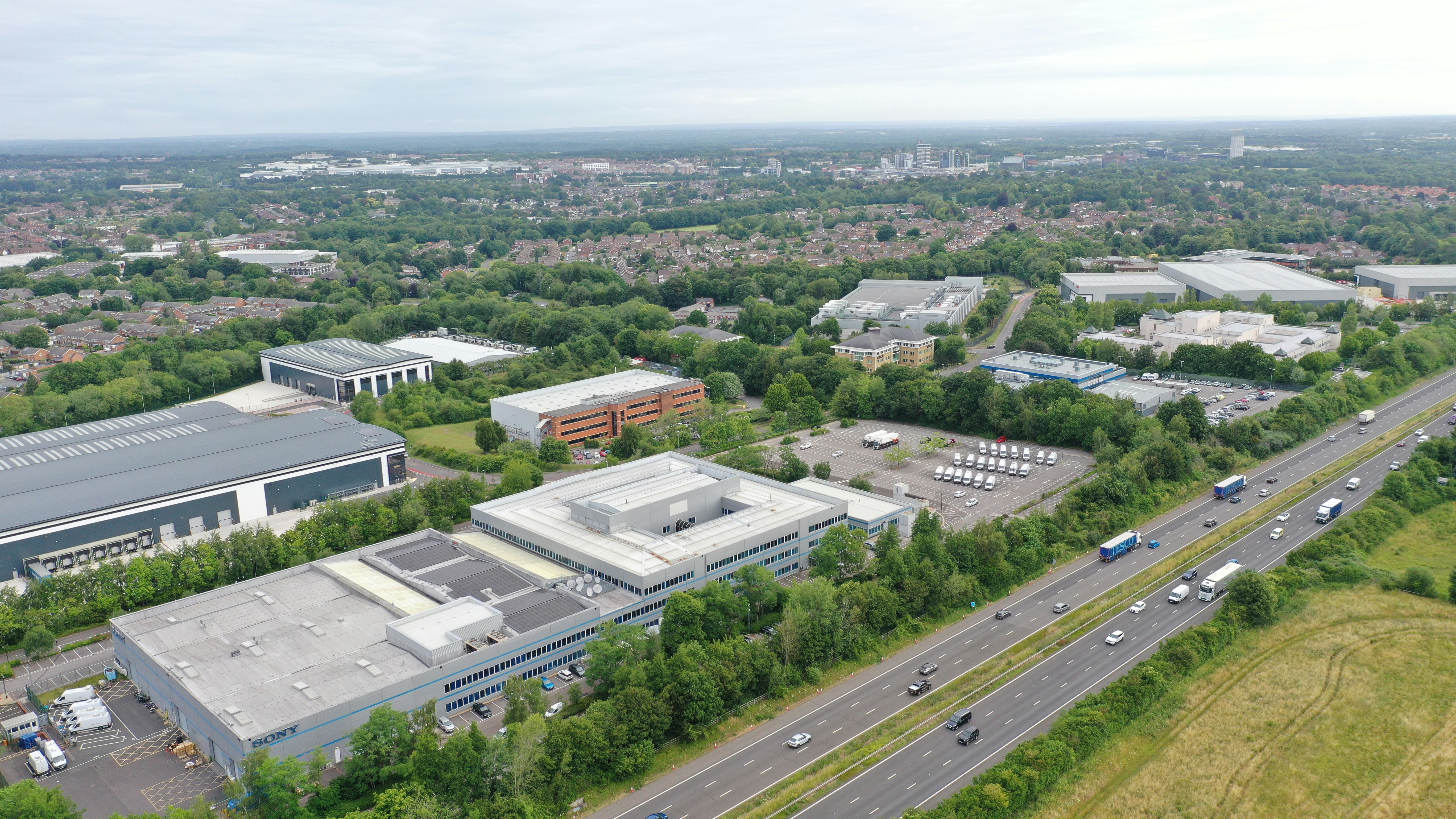 Viables Business Park from the air
