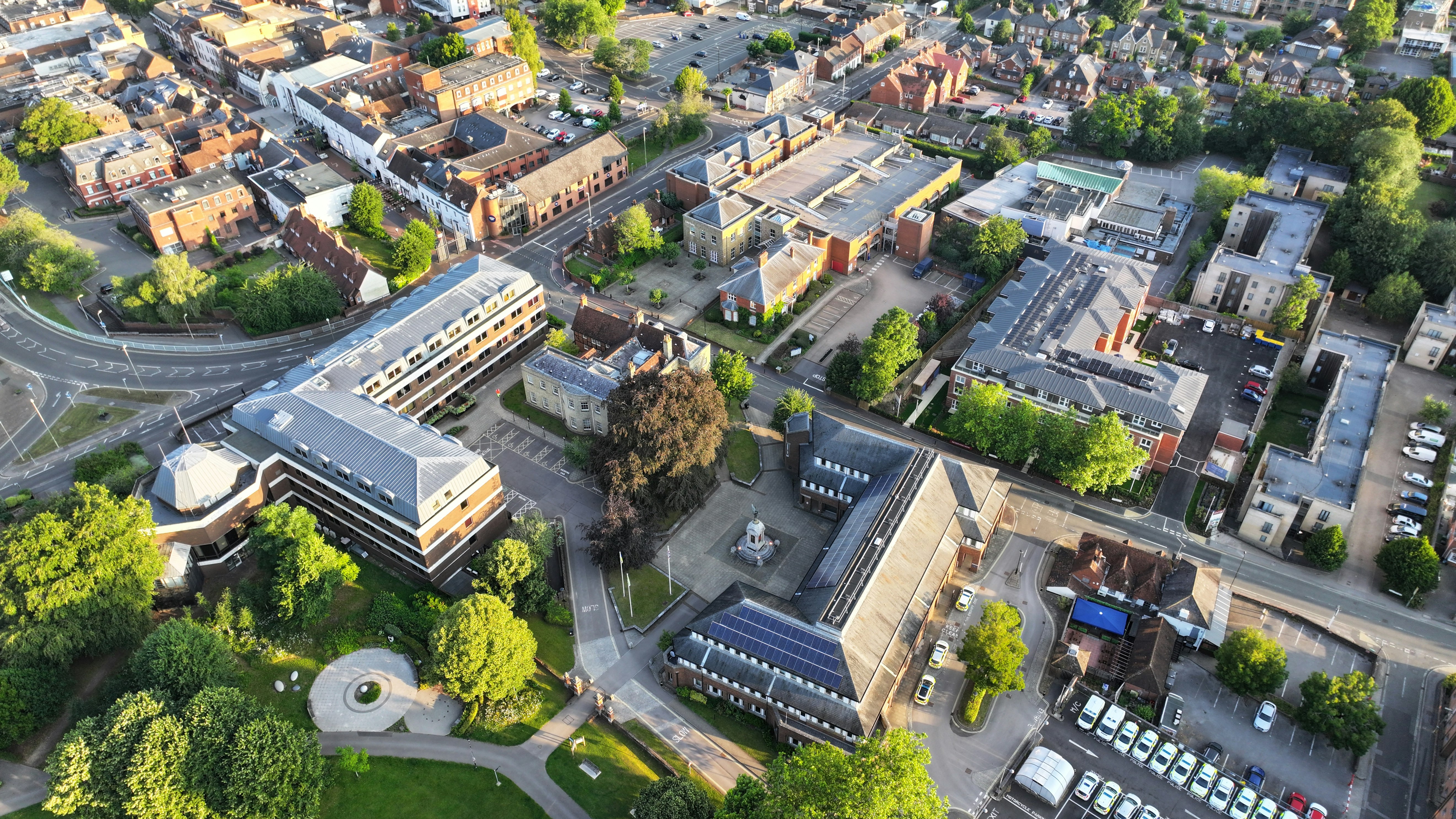 The civic campus from the air
