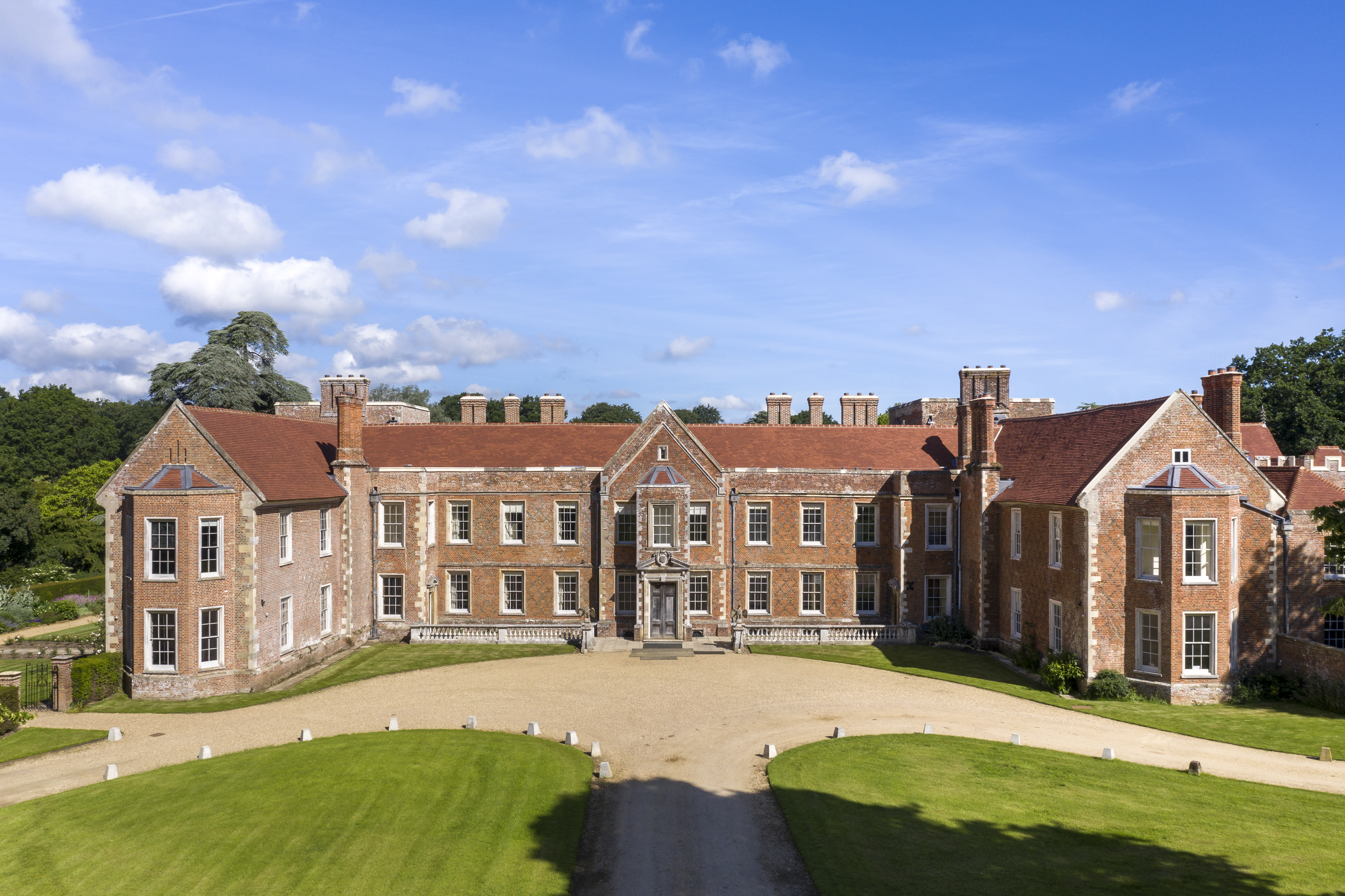 View of the Vyne from the air.