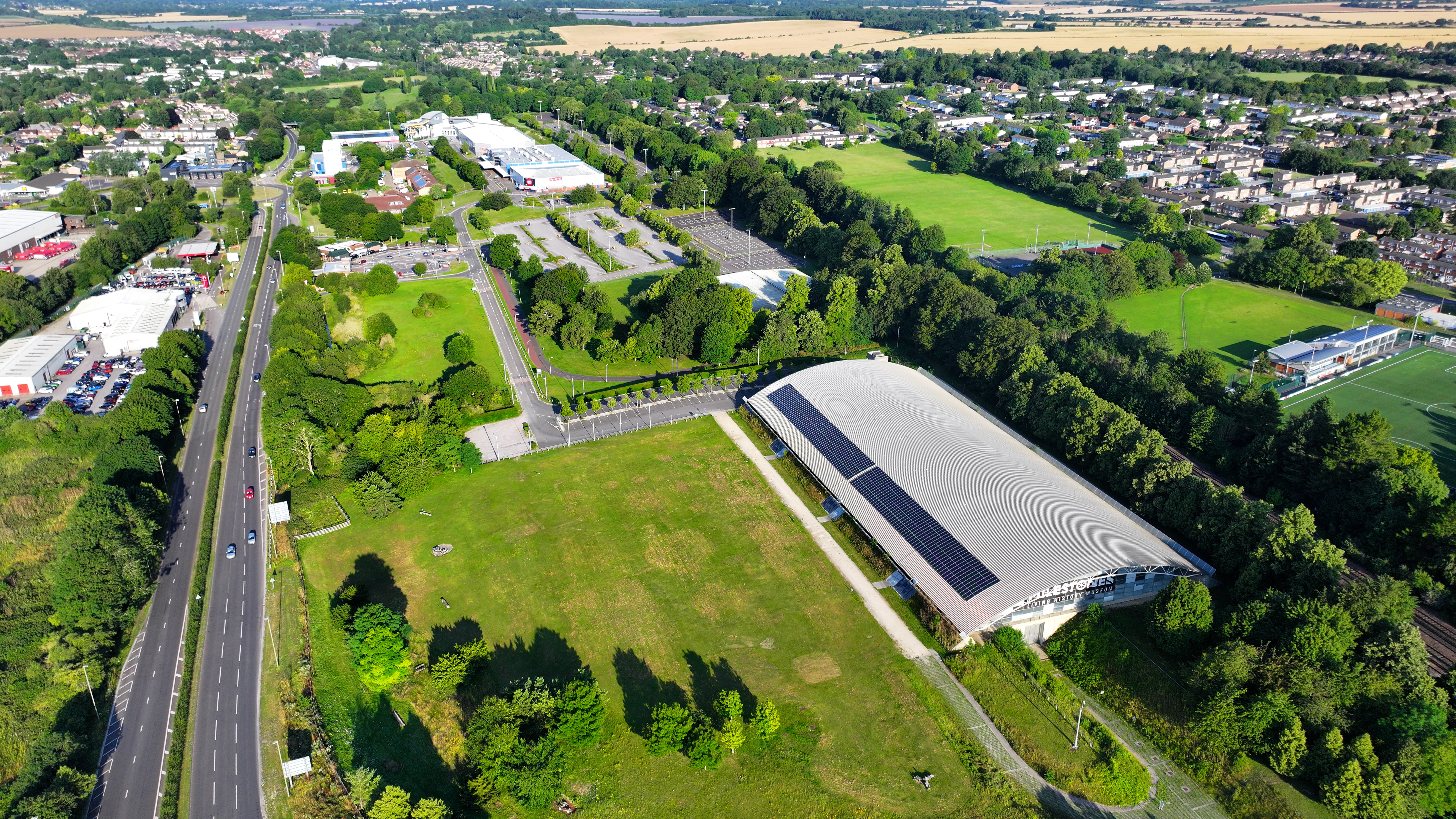 The Leisure Park from the air
