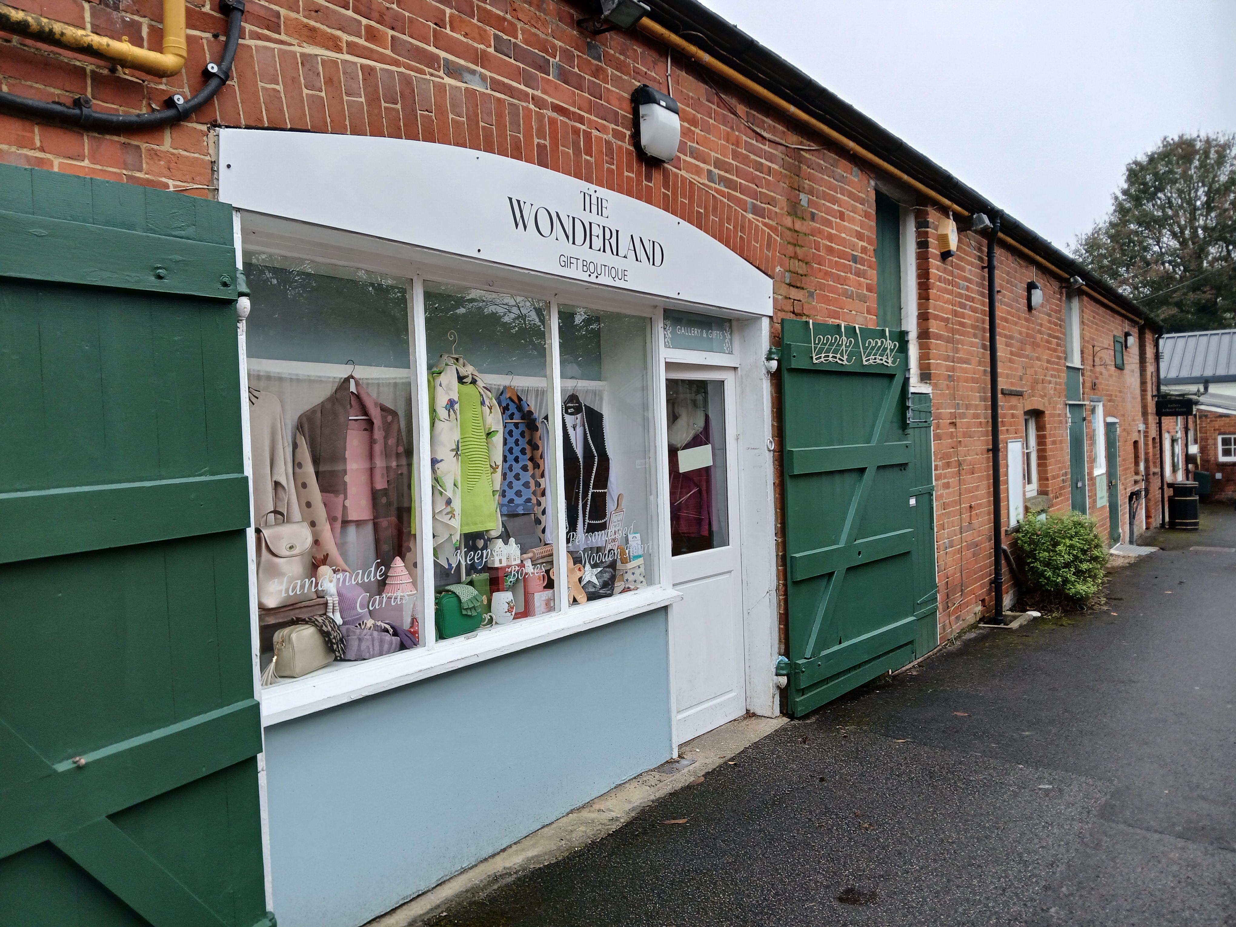 The outside of the Wonderland Gift Boutique