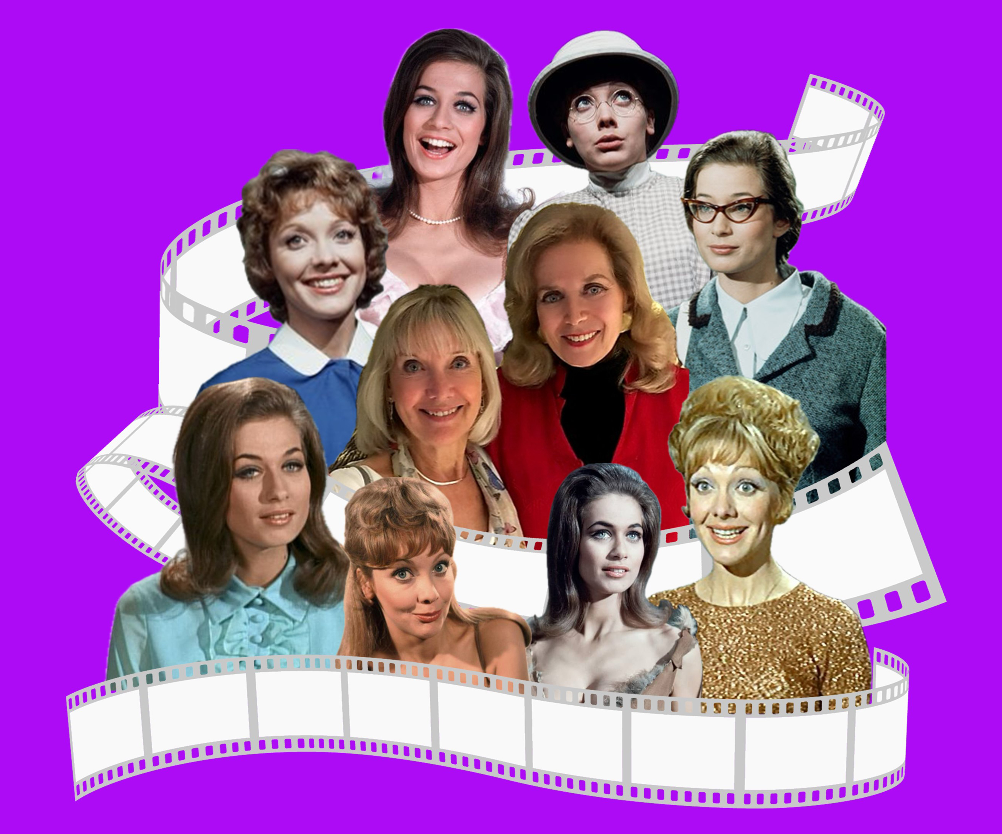 An image with cut outs of all the females featured.