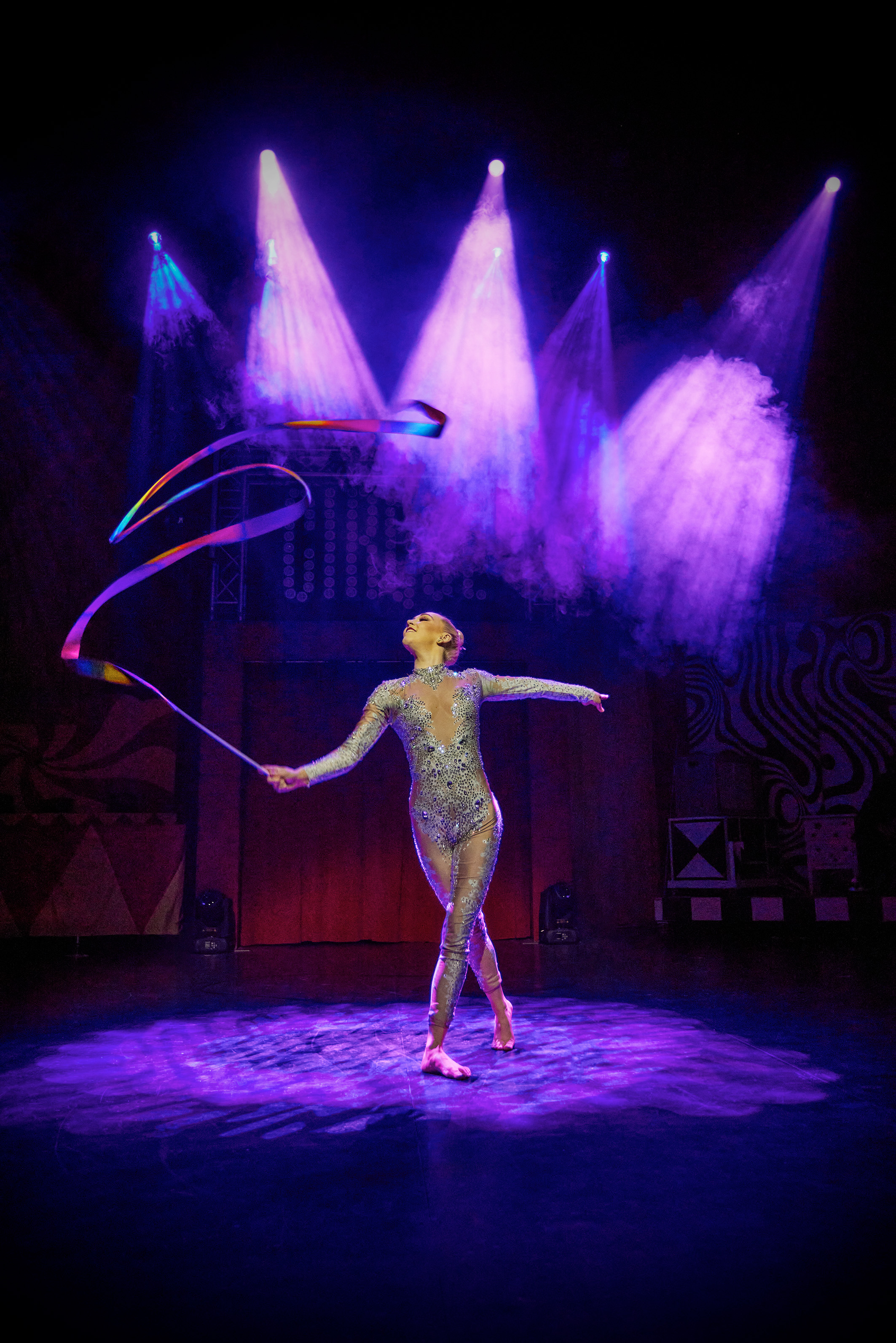 A performer on stage