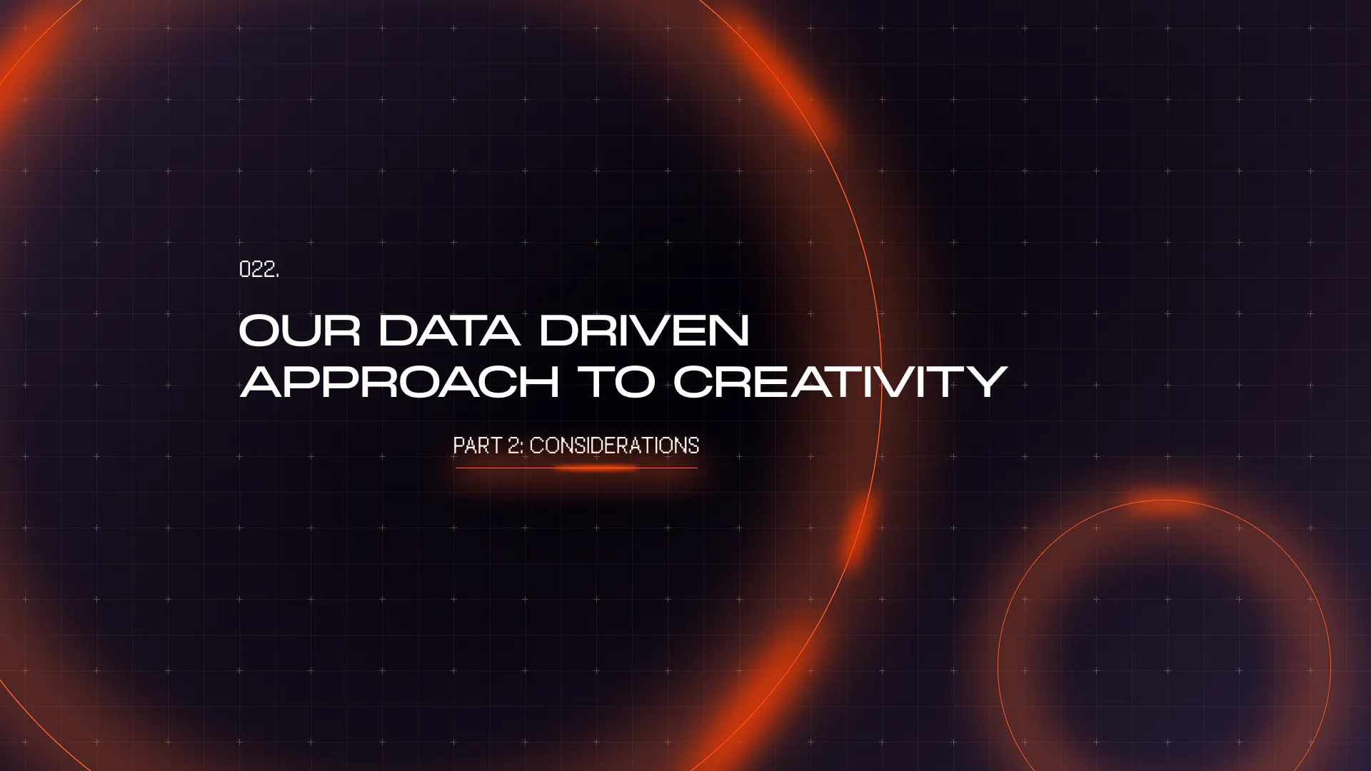 orange and black theme illustration for [Part 2] Our Data Driven Approach to Creativity: … (Idea Page) article