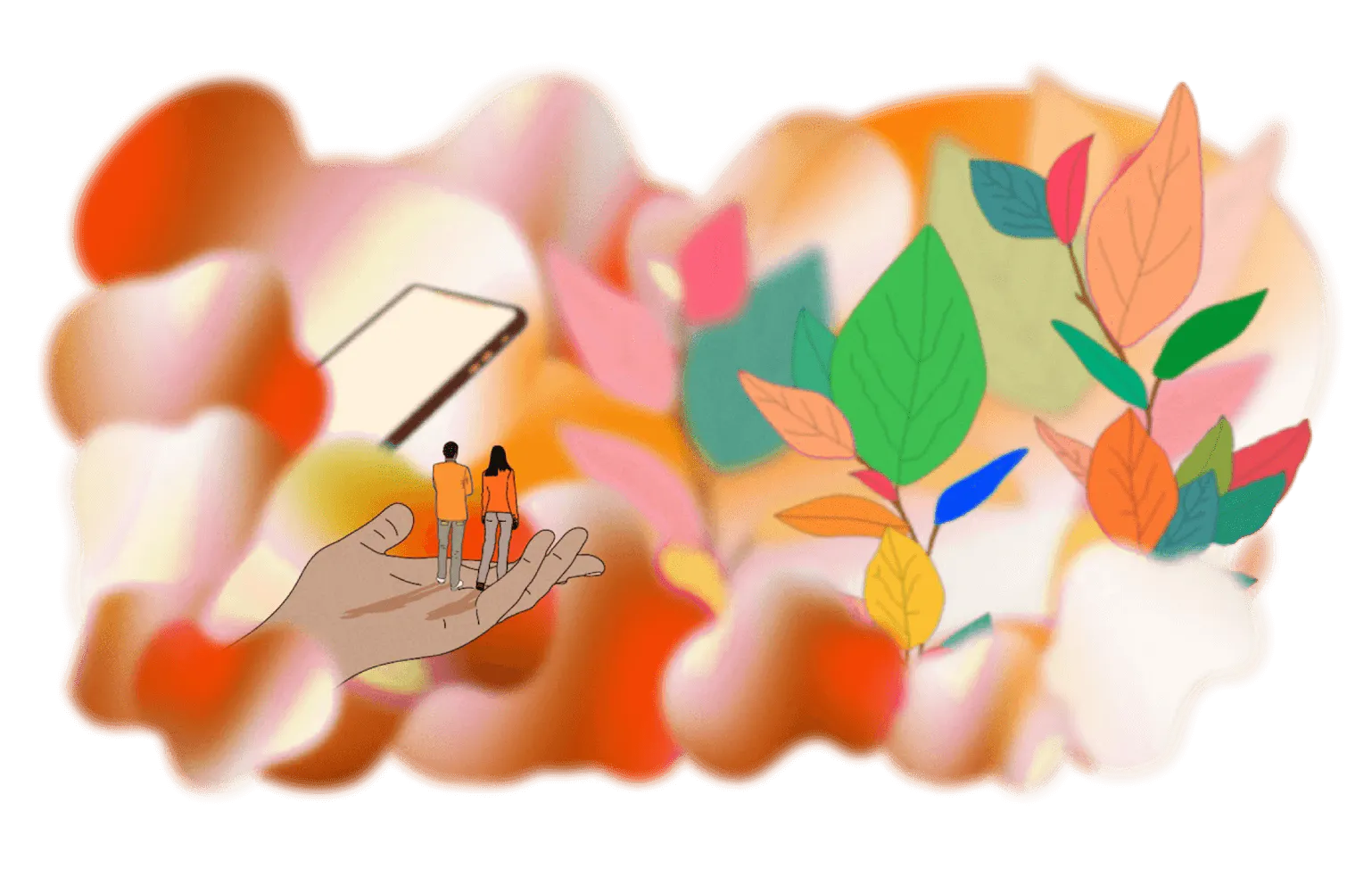 Using Digital as a Platform for Good (Idea Page) Two tiny people on a human hand - Using Digital as a Platform for Good (Idea Page)