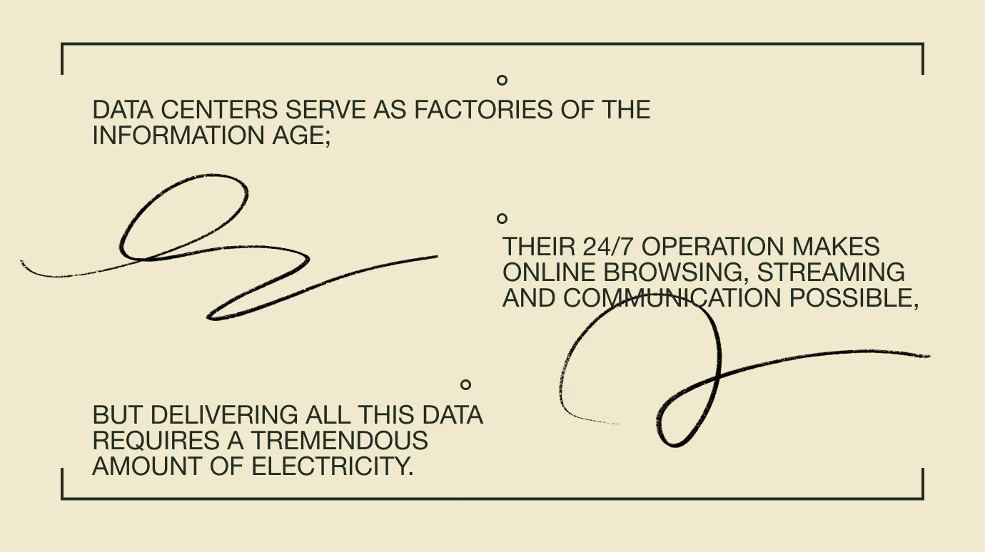 Bulletin style graphic with Sustainable Digital Design information - Sustainable Digital Design (Work page)