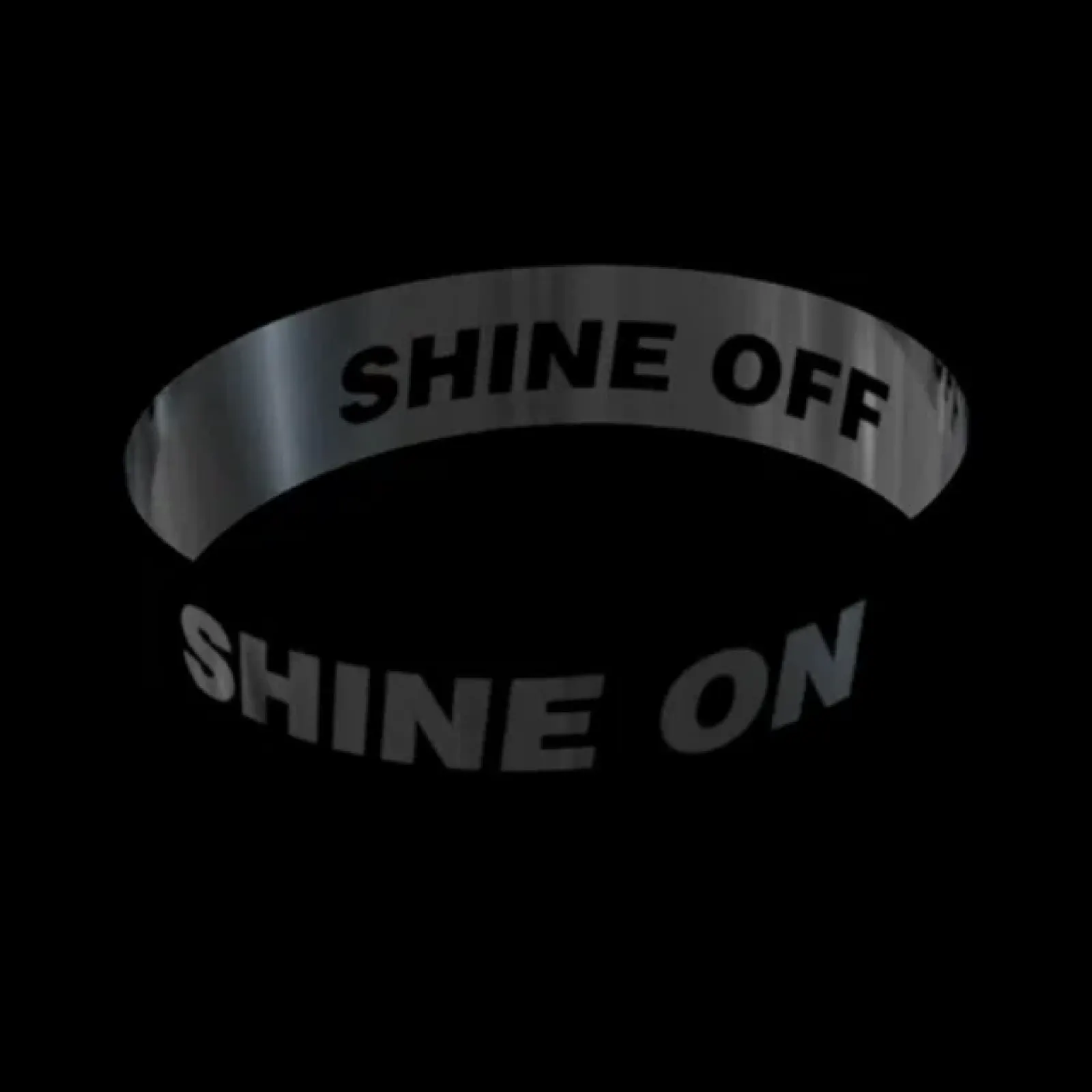 Black and silver rotating banner with text "Shine On" -Building Teams: An Ever-Evolving Orchestra