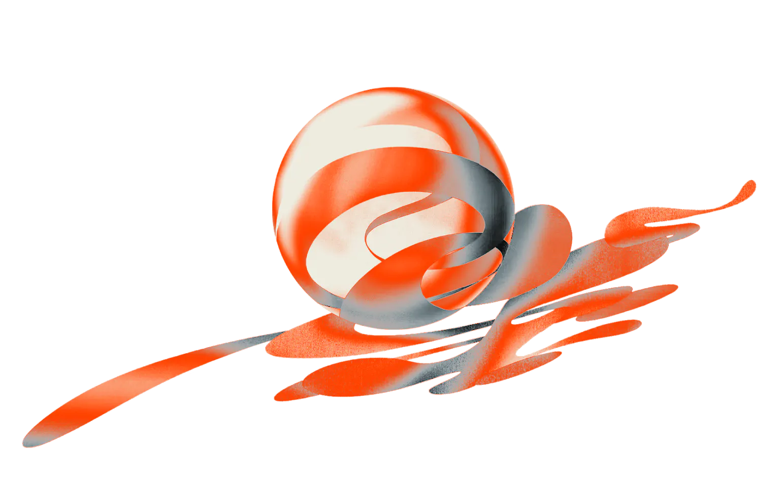 Digital Health Magic Cream, orange and black expressions shapes - Digital Health Magic