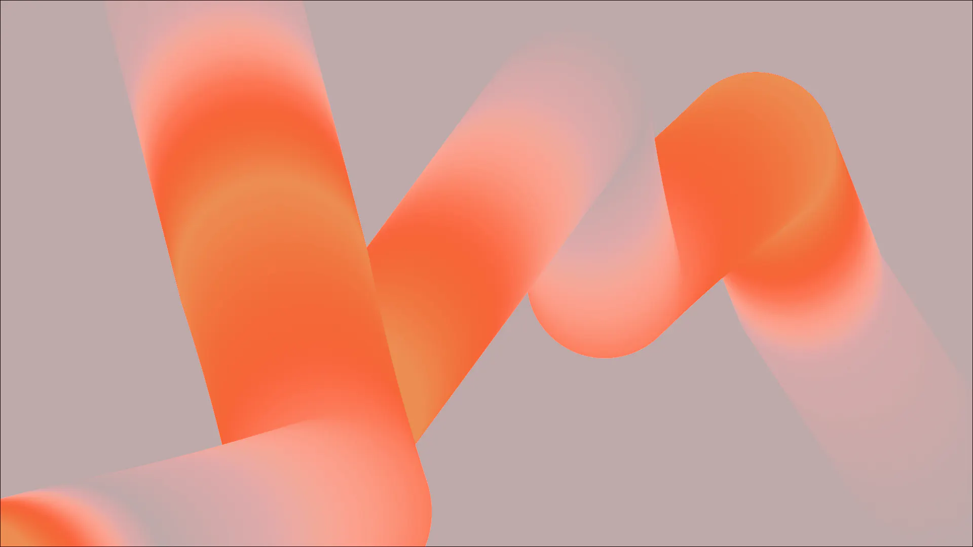 New Year, New Wonderlanders Orange tubular structures against warm grey background - New Year, New Wonderlanders