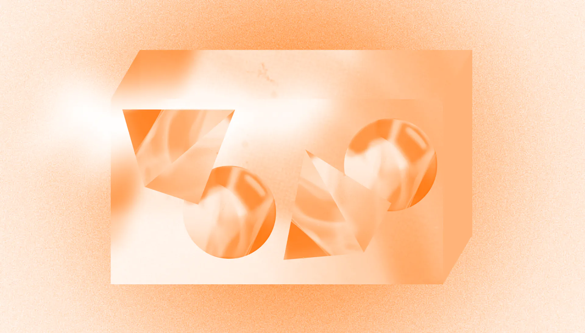 Our Future Vision for Design Studios Orange and white cross-fading structures - Our Future Vision for Design Studios