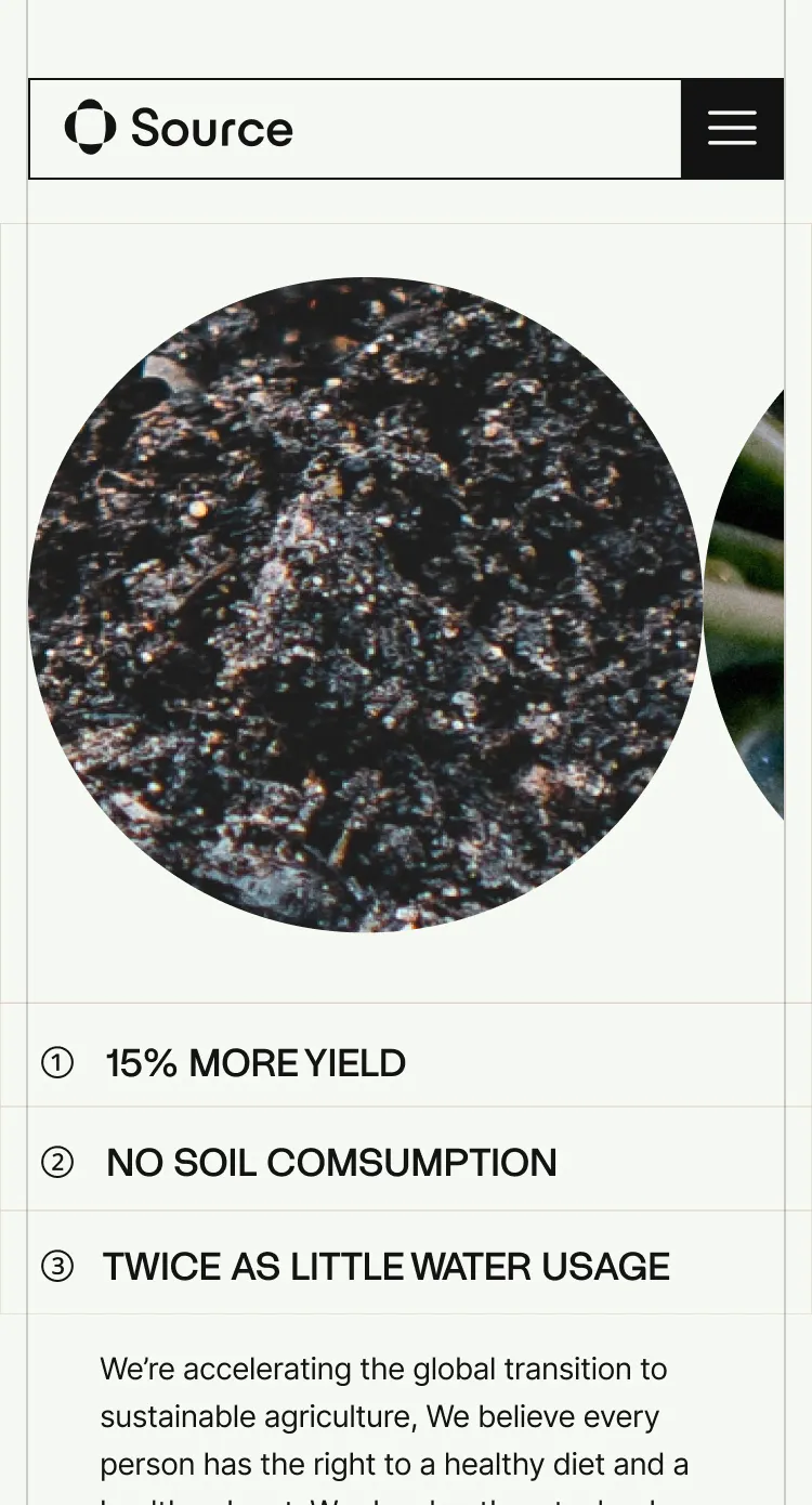 Project content - Source.ag (Work page)