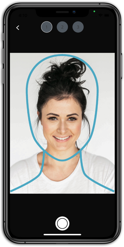 Facial scanning on smartphone