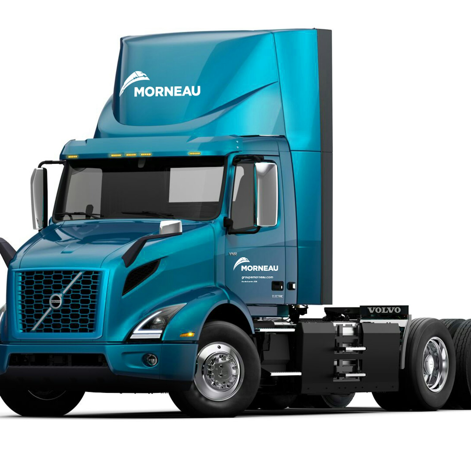Le tout nouveau tracteur électrique 10 roues de Volvo du Groupe Morneau