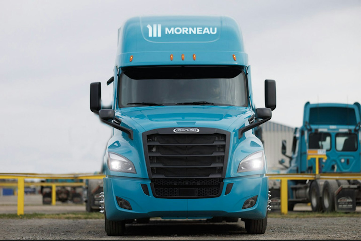 A truck from the Groupe Morneau's fleet