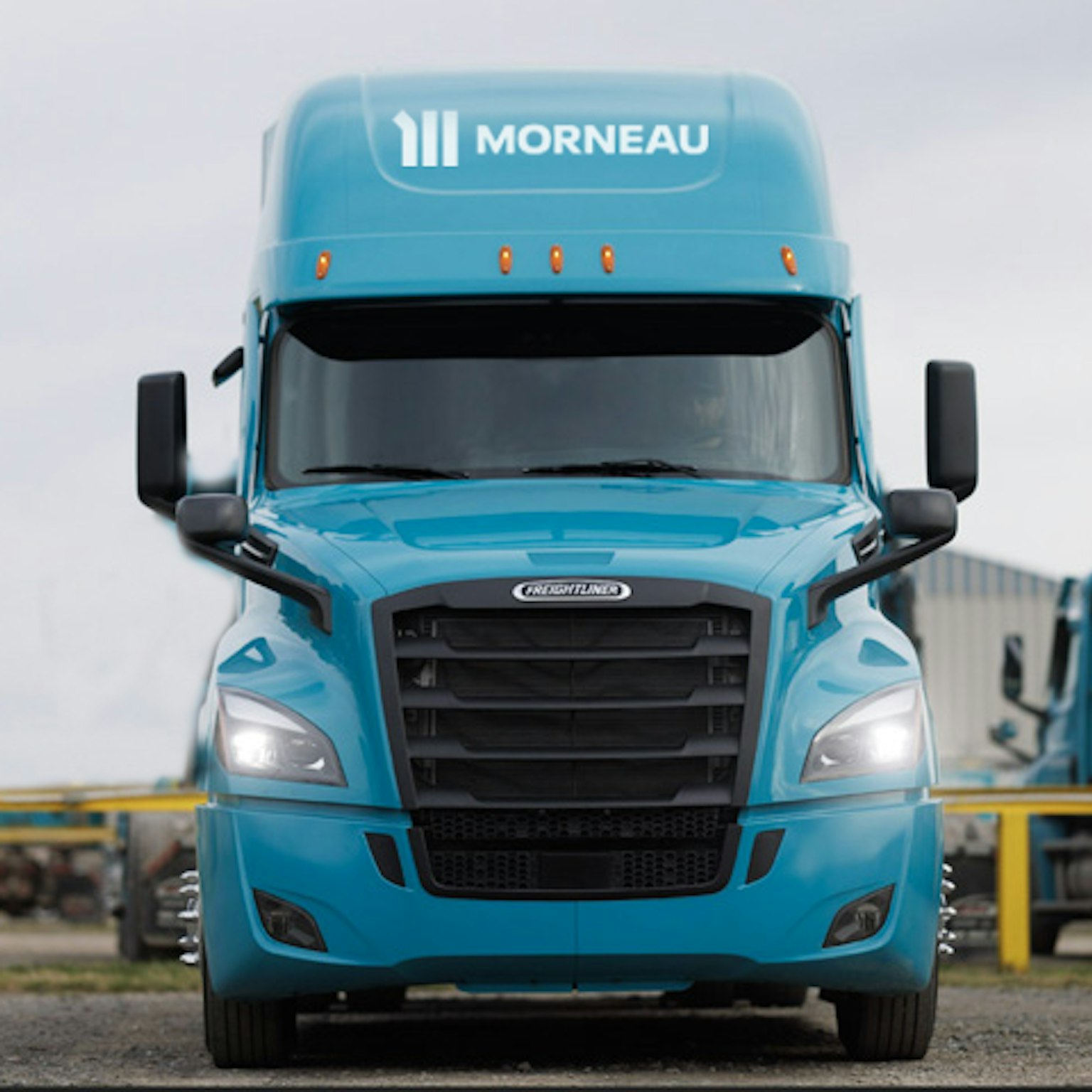 Un camion de la flotte du Groupe Morneau