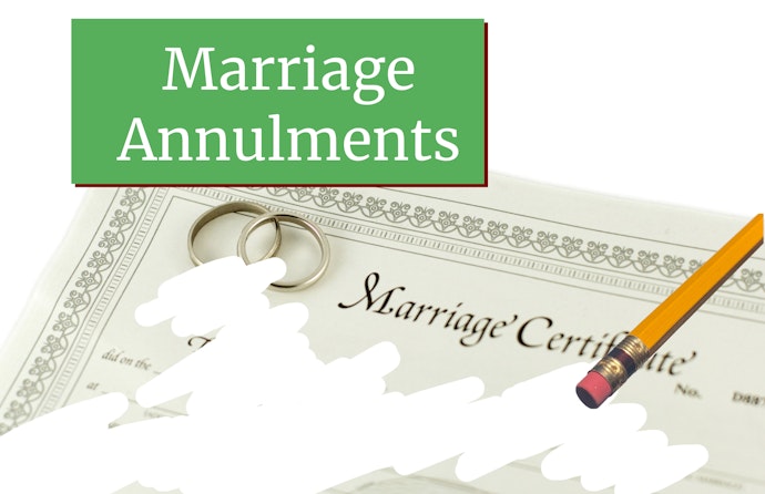 A pencil erases a marriage certificate