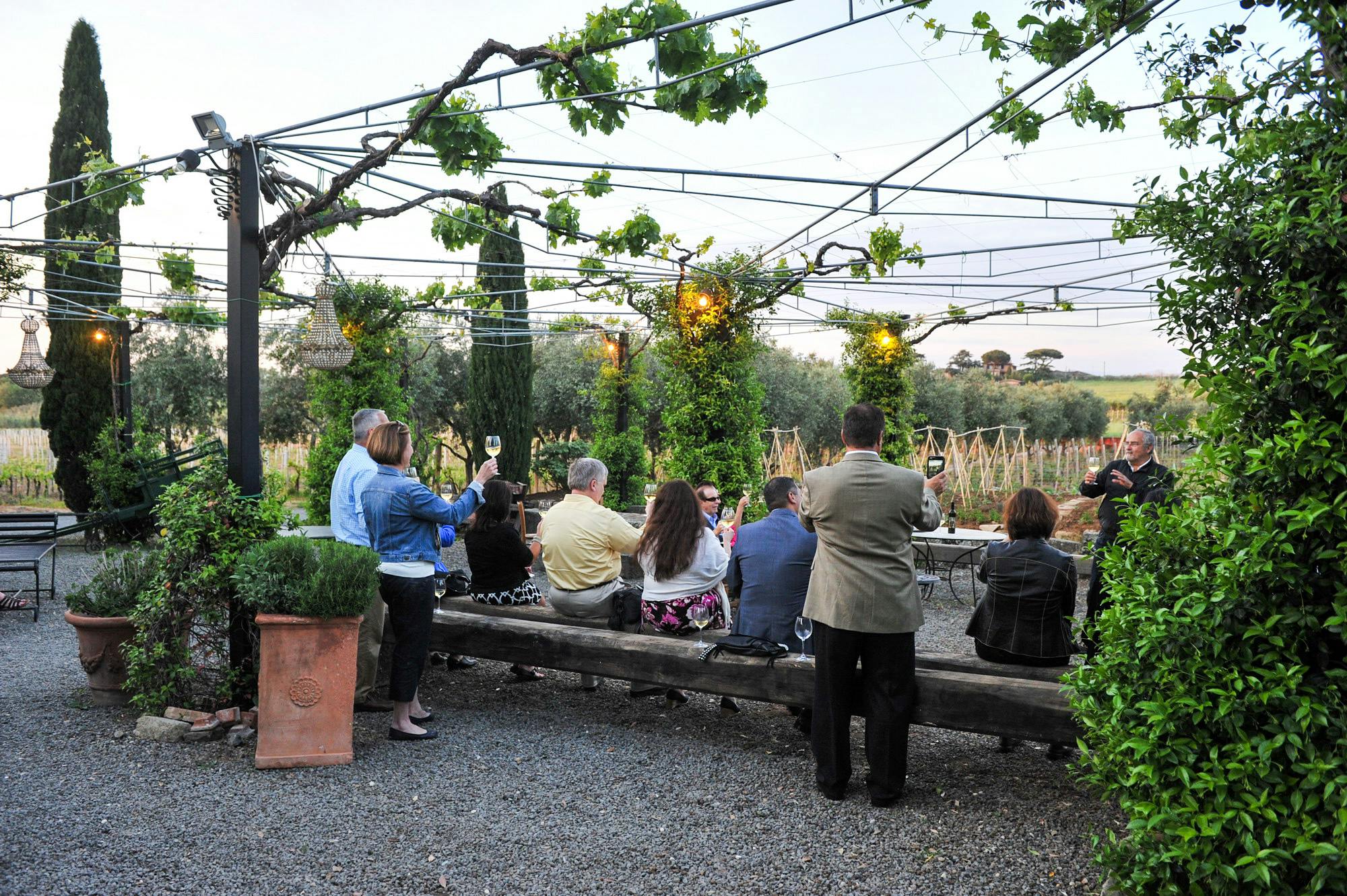 Degustazione in giardino Roma