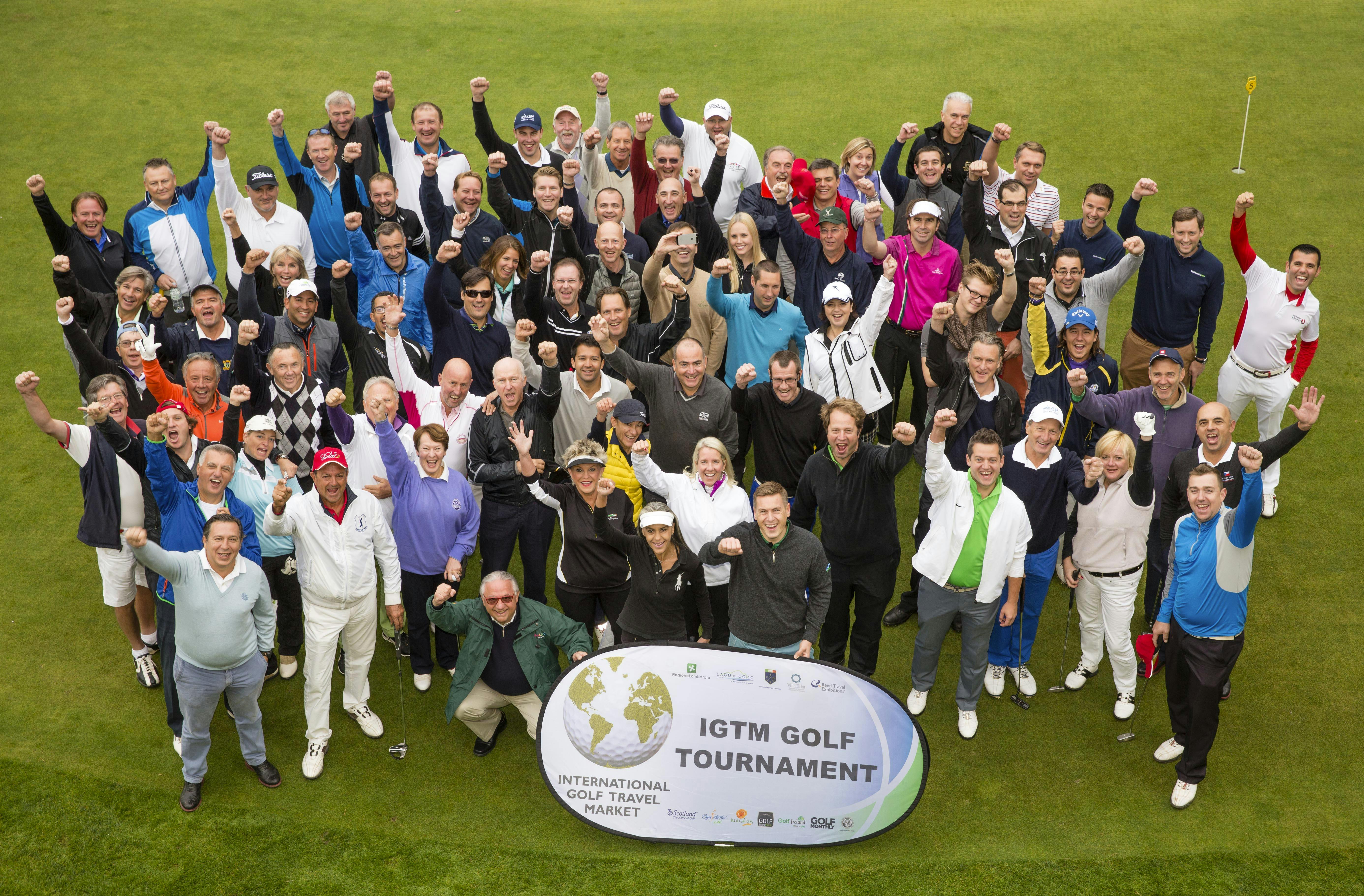 campo da golf gruppo di persone