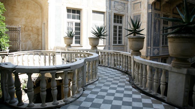 Ampia terrazza, Palazzo Lomellino, Genova