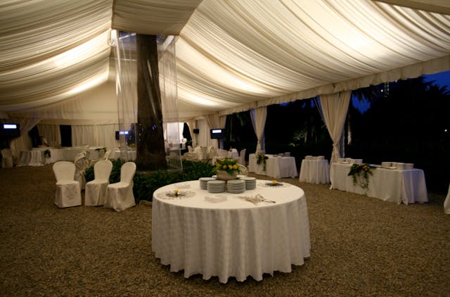 Meeting room with white equipment, Palazzo della Torre