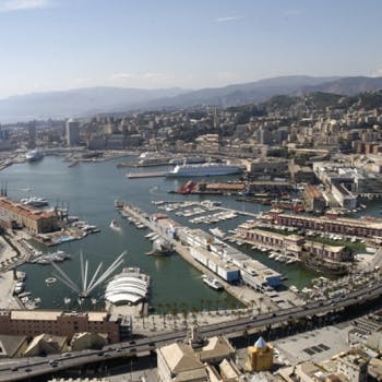 Genoa port area