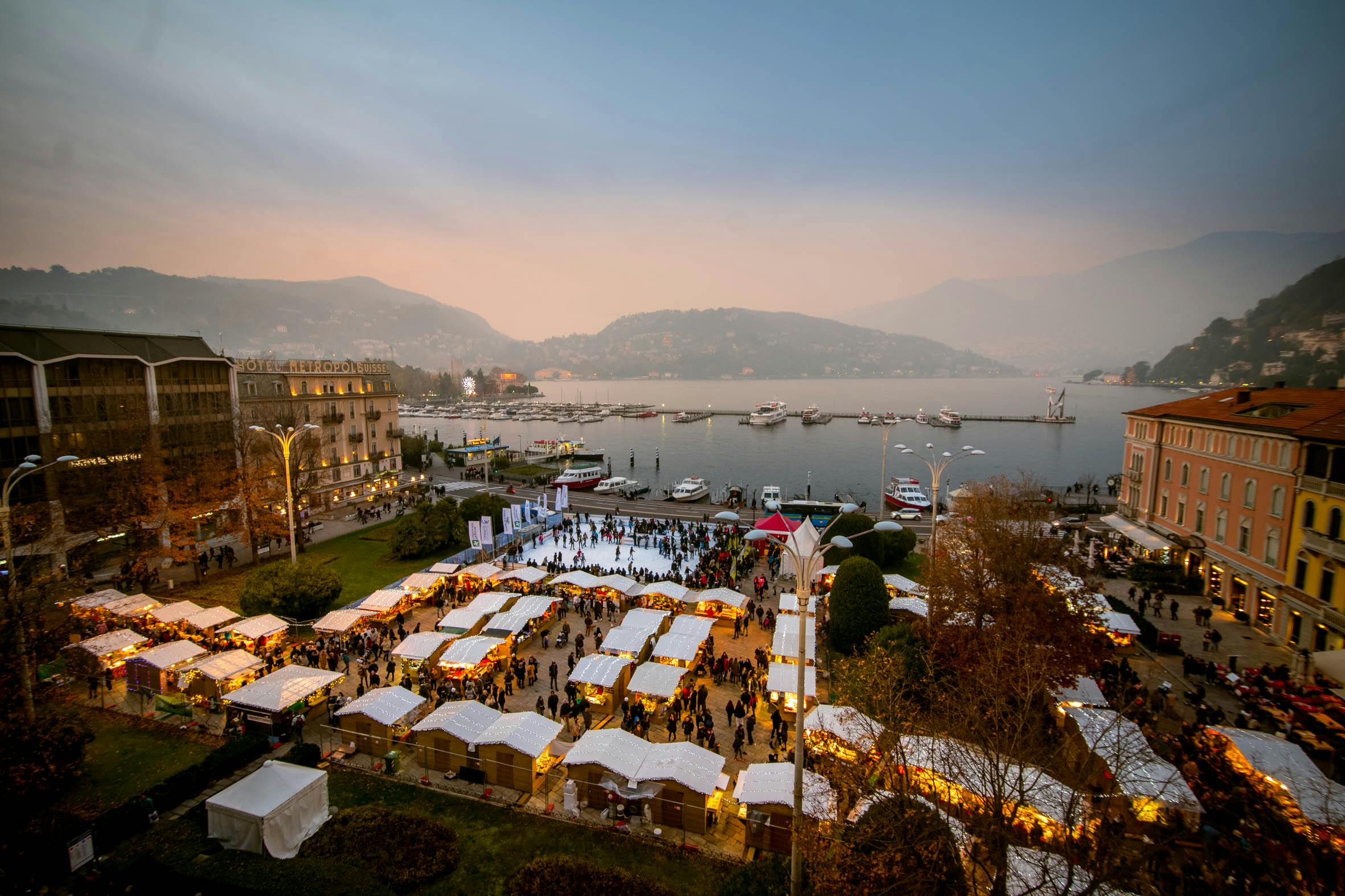 Exposure with Lake Como in the background