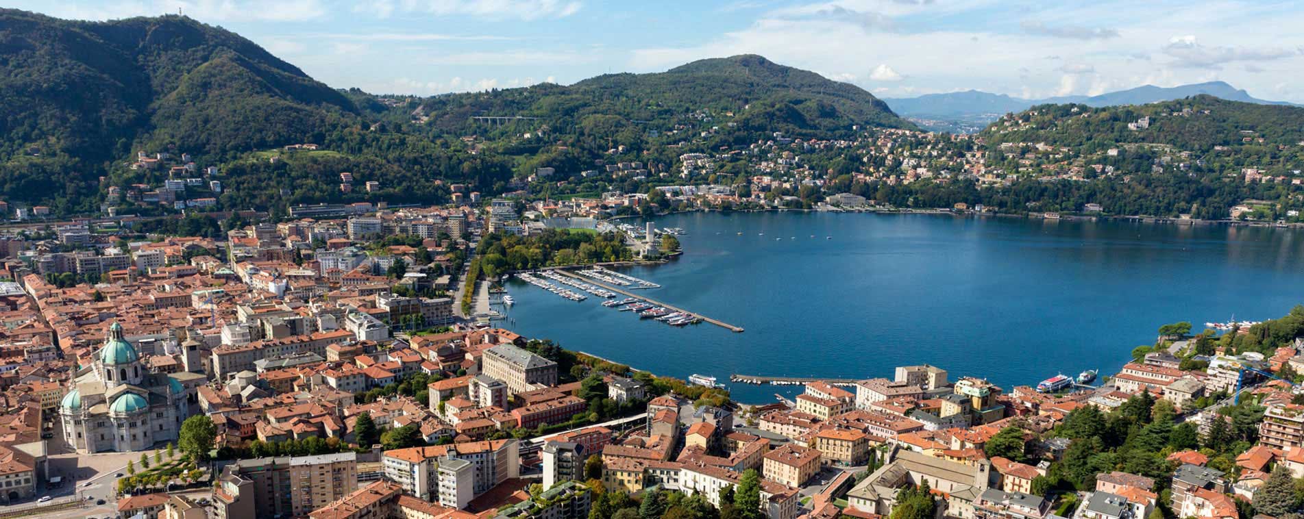 Veduta dall'alto del Lago di Como