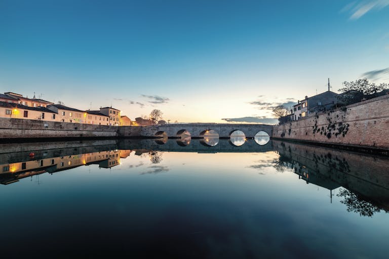 ponte e fiume Rimini