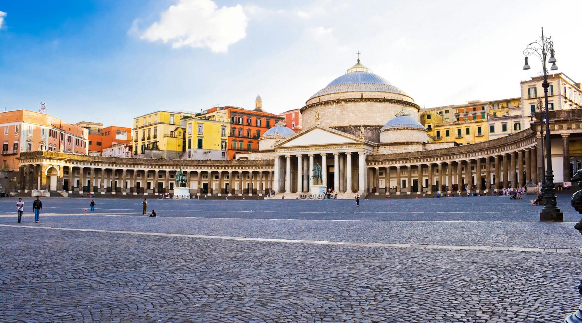 Top view of Piazza Plebiscito, Naples