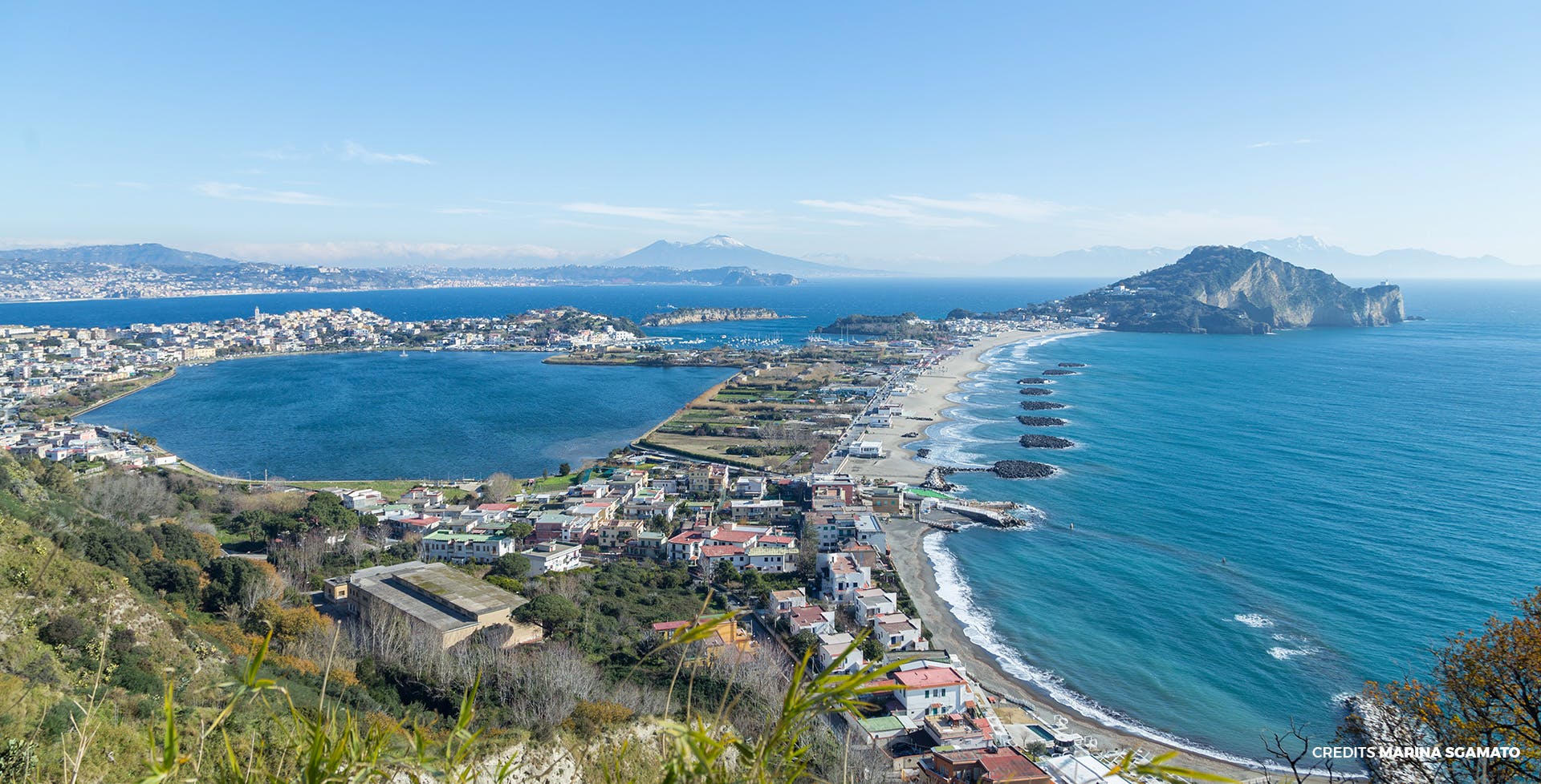 Top view of Phleagrean Fields, Naples