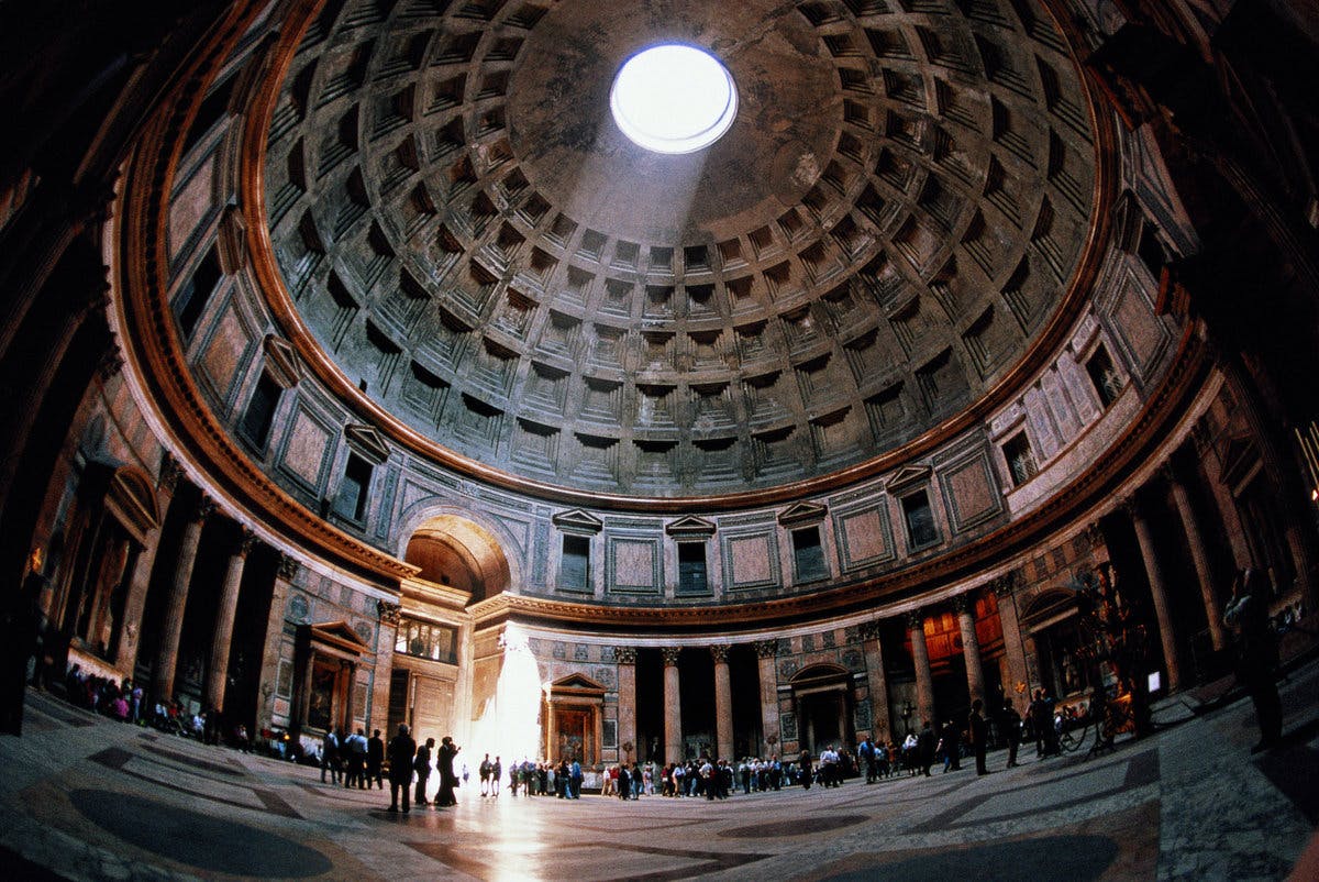 Interior view of the Pantheon, Rome