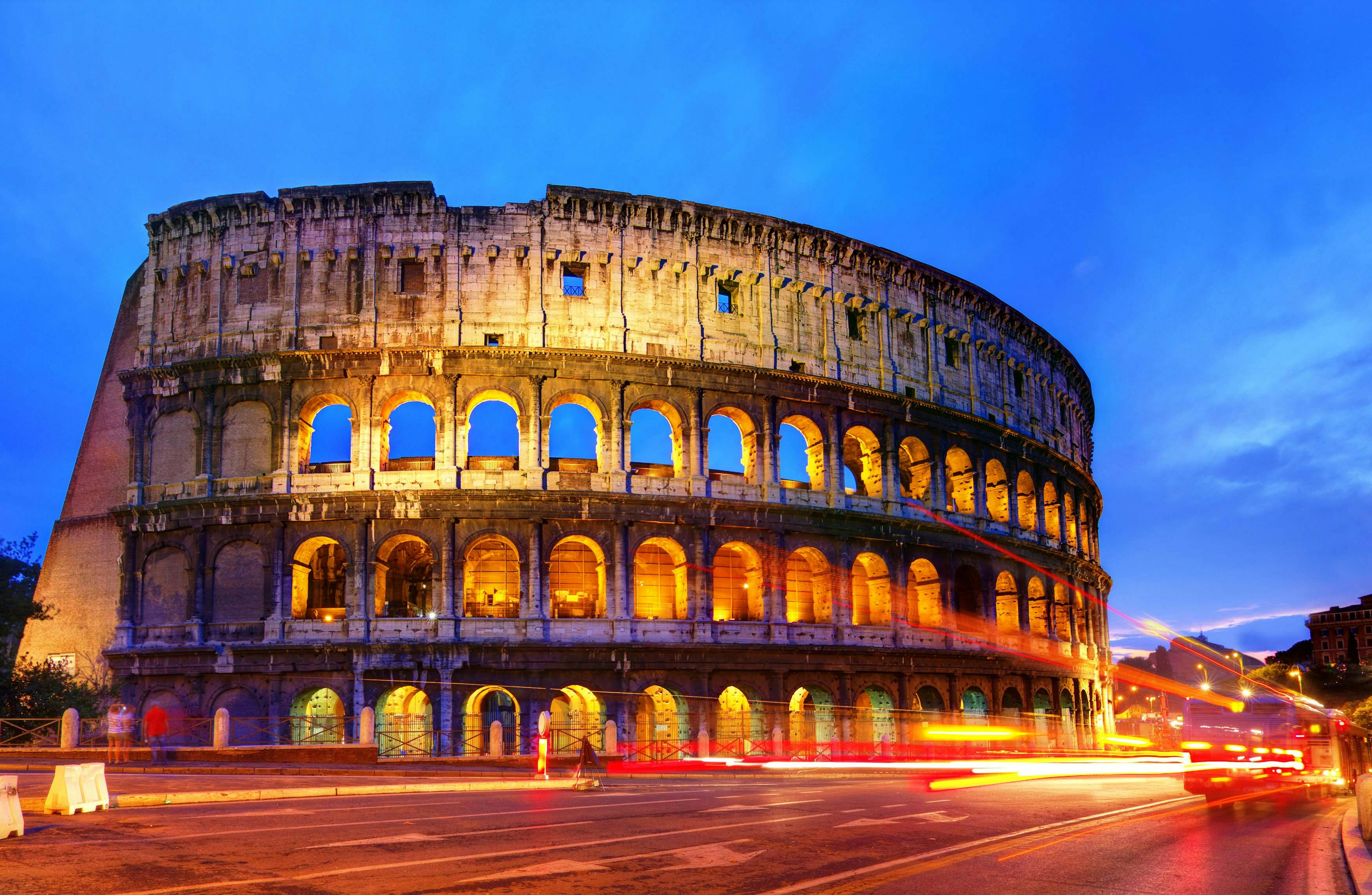 Top view of the Colosseum, Rome