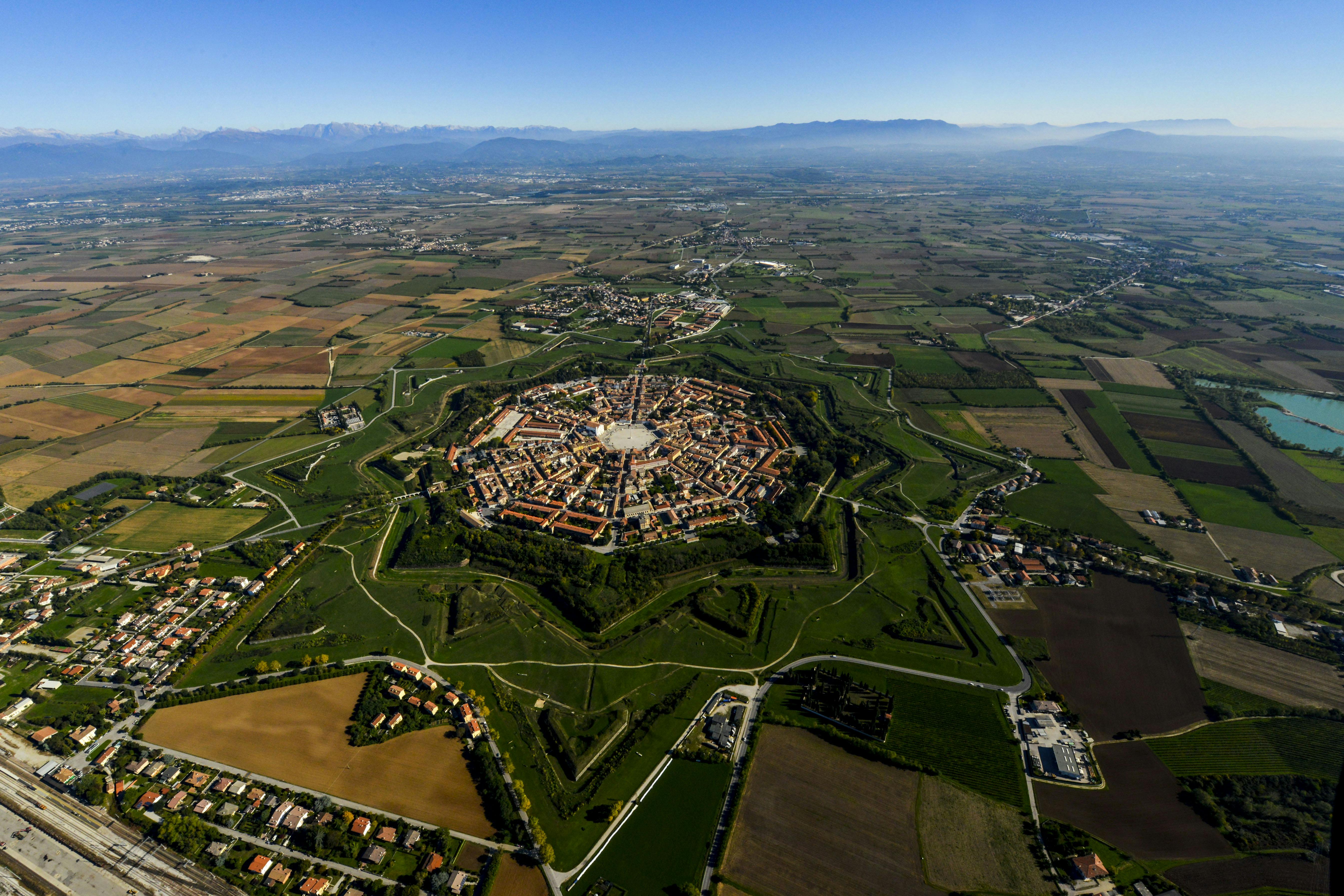 Top view of Friuli Venezia Giulia