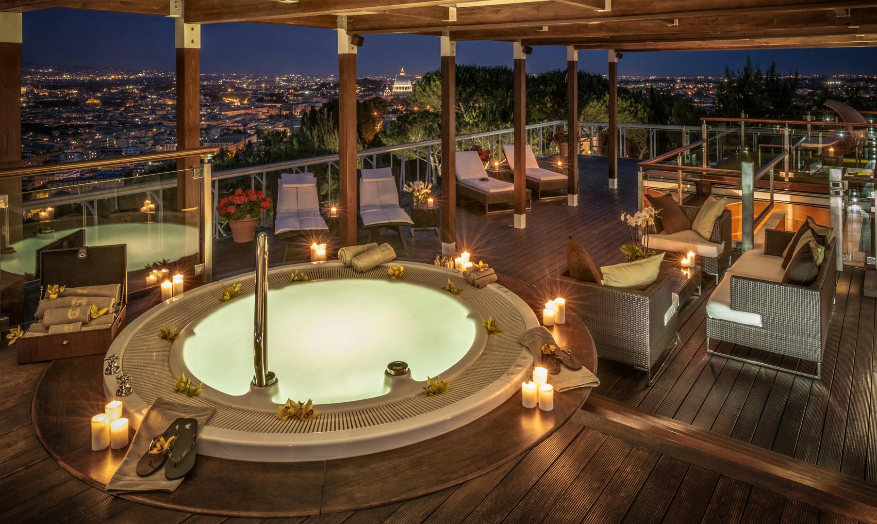 terrazza con vista su Roma