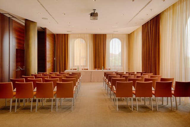 Meeting room with chairs