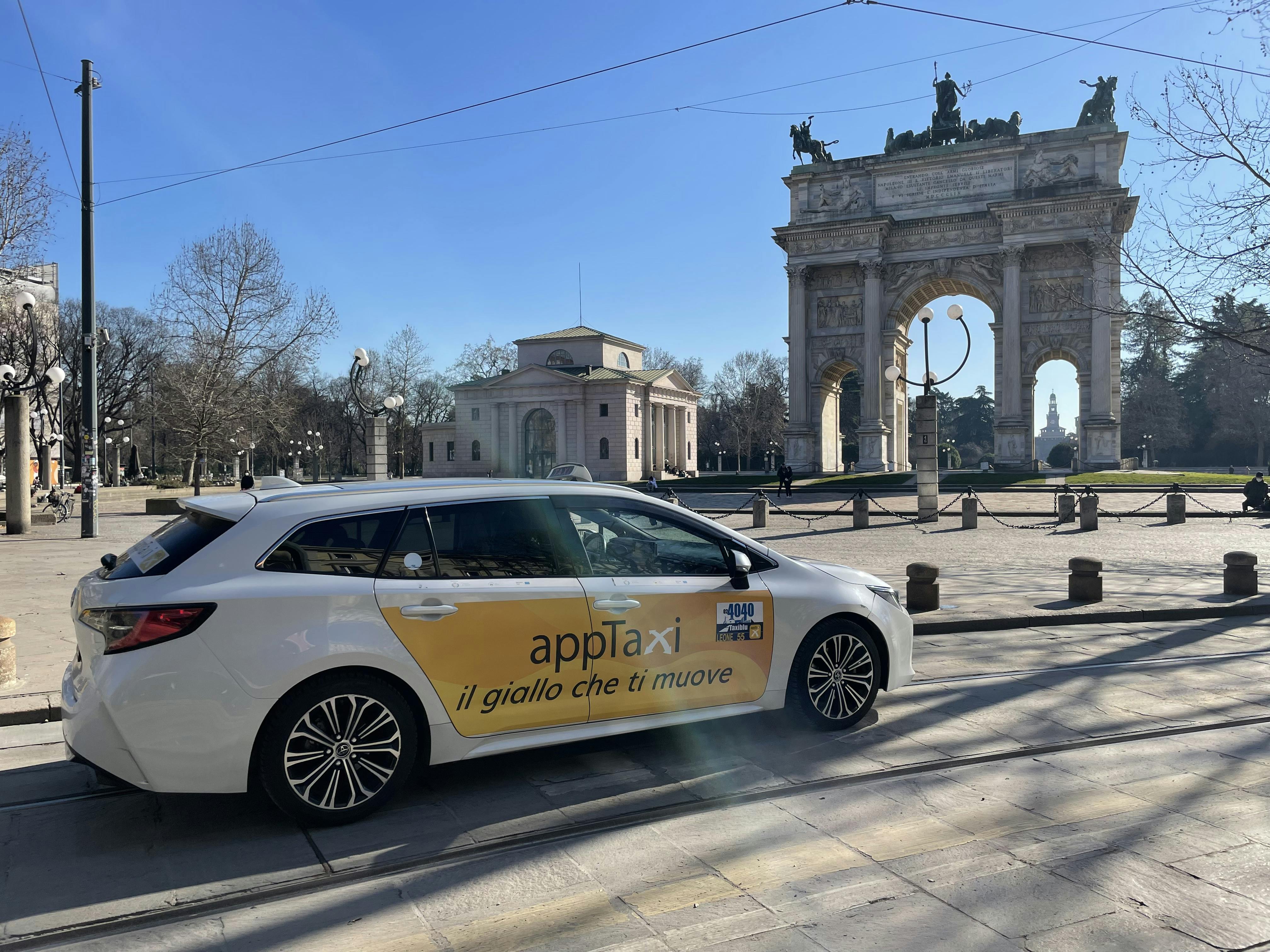 App taxi in Milan Sempione Park